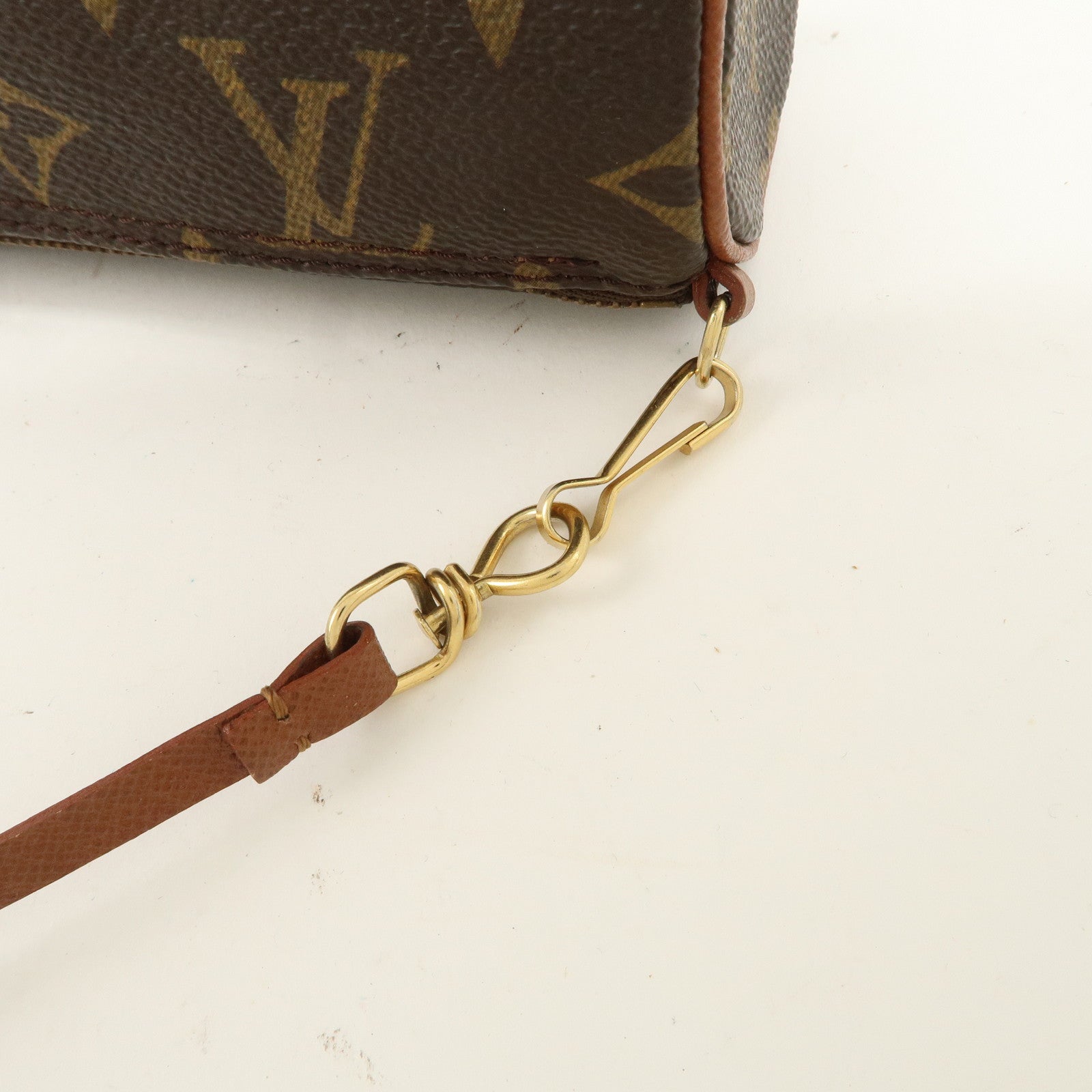 Louis Vuitton Monogram Papillon Pouch For Papillon Bag Brown