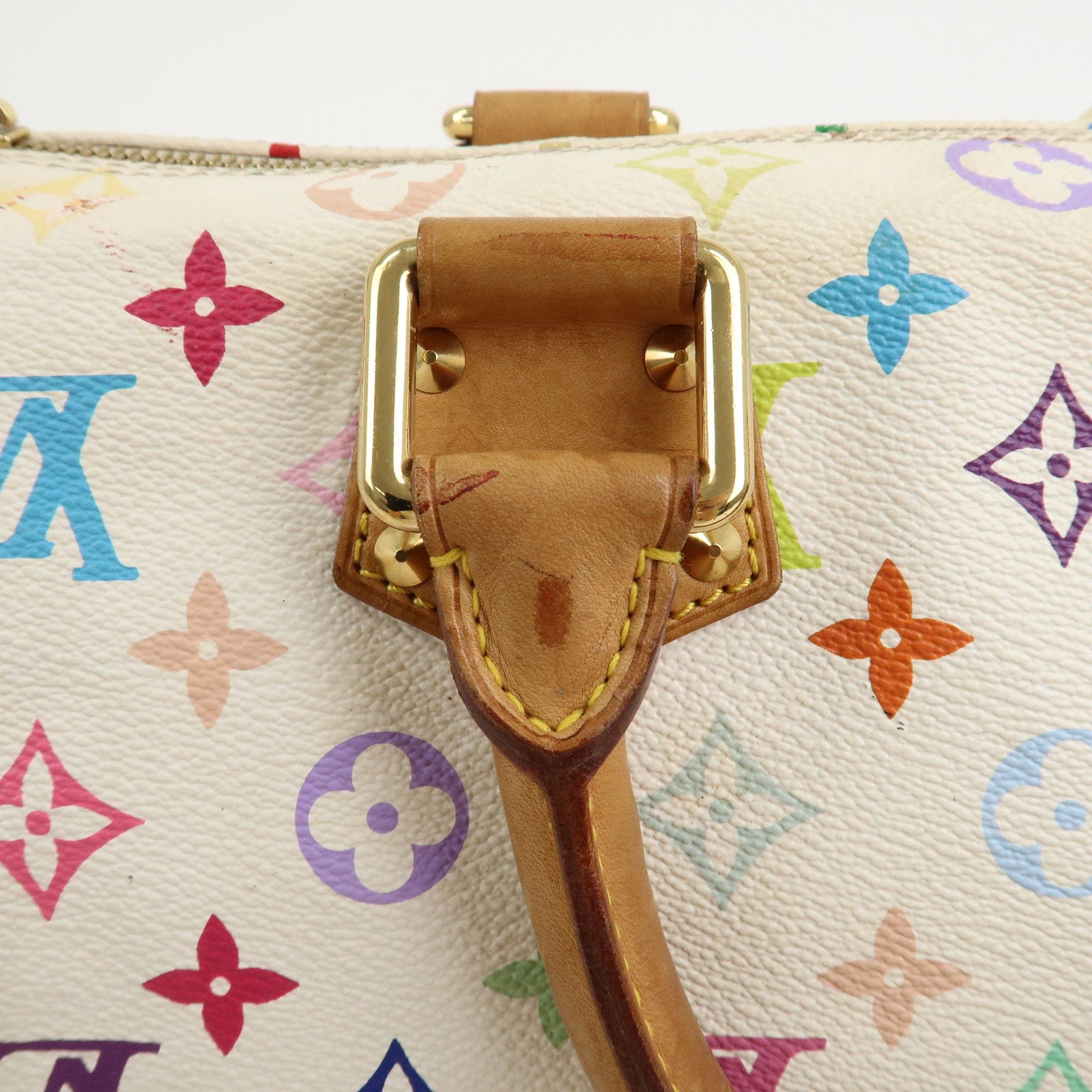 Louis Vuitton Monogram Multi Color Speedy 30 Hand Bag M92643 Used