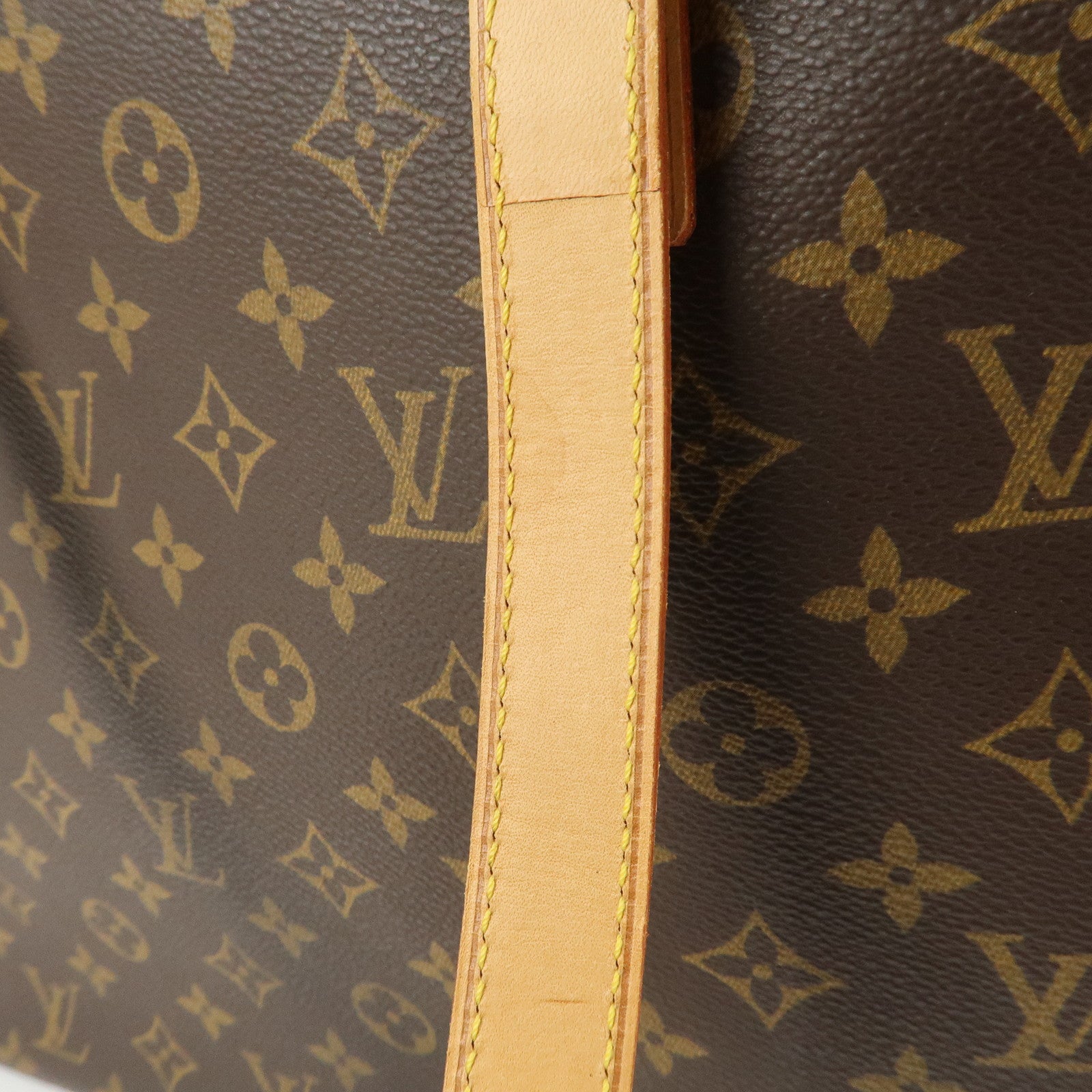 Louis Vuitton Monogram Luco Tote Bag Hand Bag Brown M51155 Used