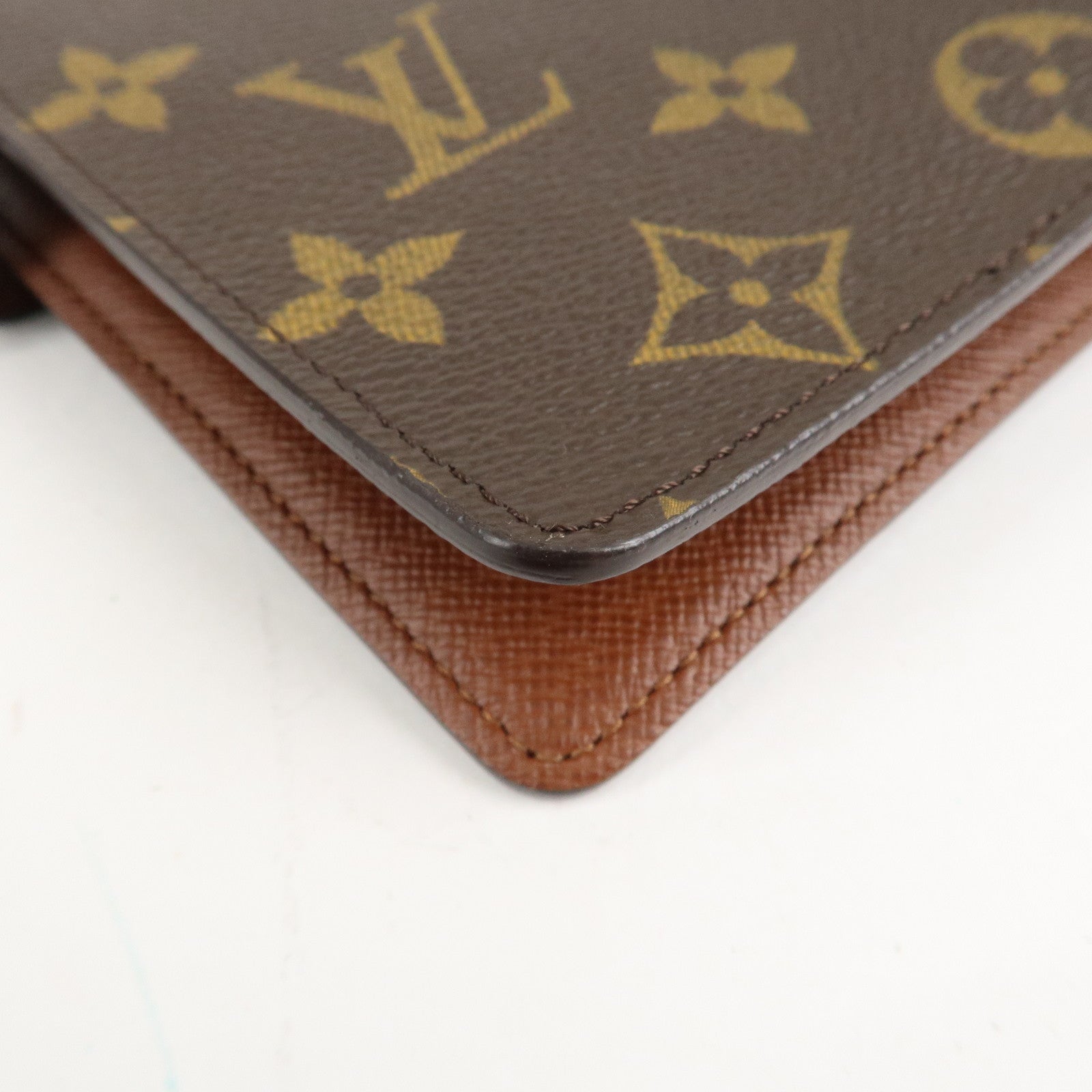 Louis Vuitton Monogram Agenda MM Planner Cover Brown R20004 Used