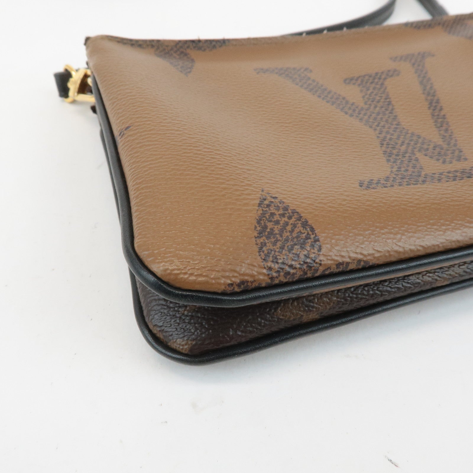 Louis Vuitton Monogram Reverse Pochette Double Zip Bag M69203