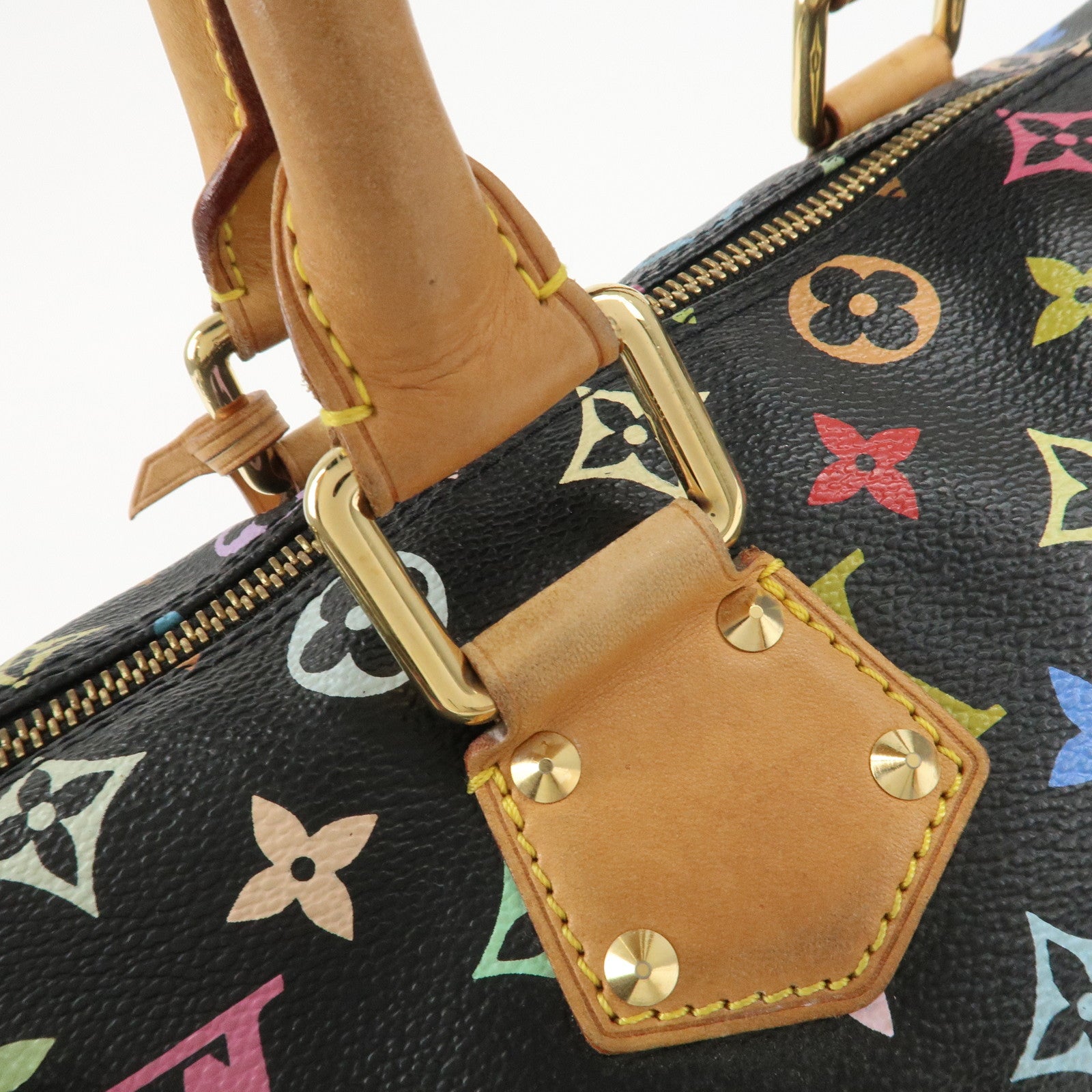 Louis Vuitton Monogram Multi Color Speedy 30 Hand Bag M92642 Used