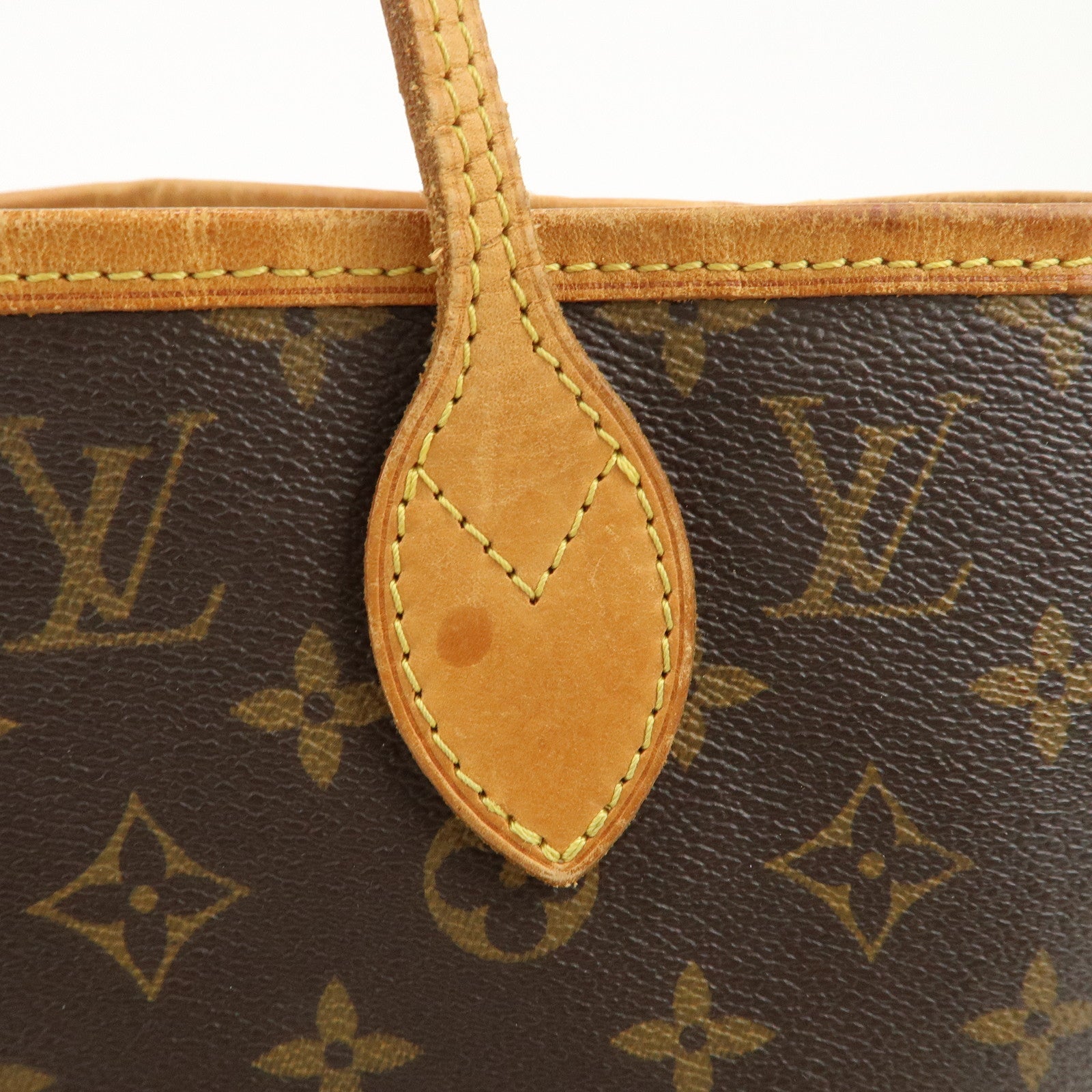 Louis Vuitton Monogram Neverfull MM Tote Bag Brown M40156 Used