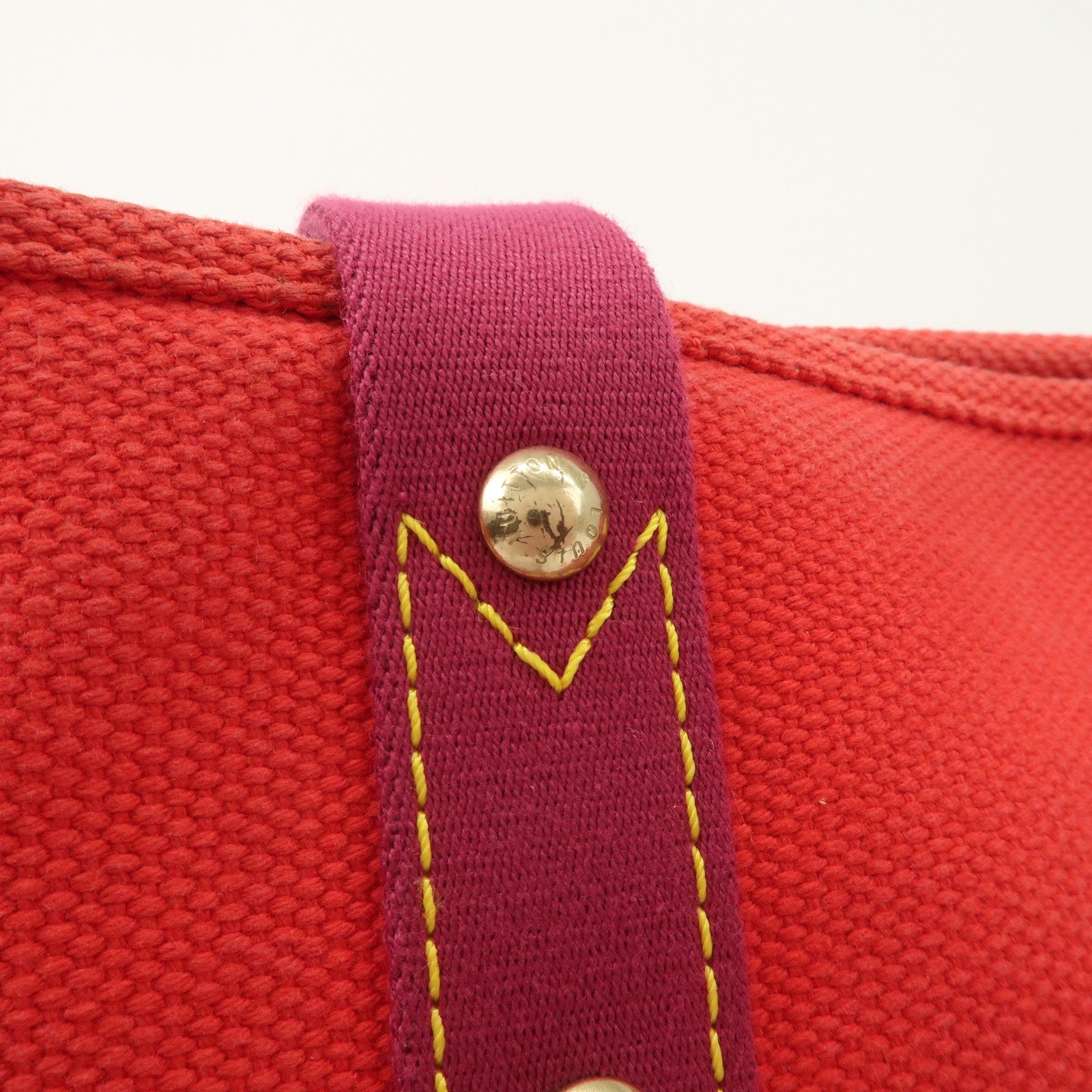 Louis Vuitton Antigua Cabas MM Tote Bag Hand Bag Rouge M40034