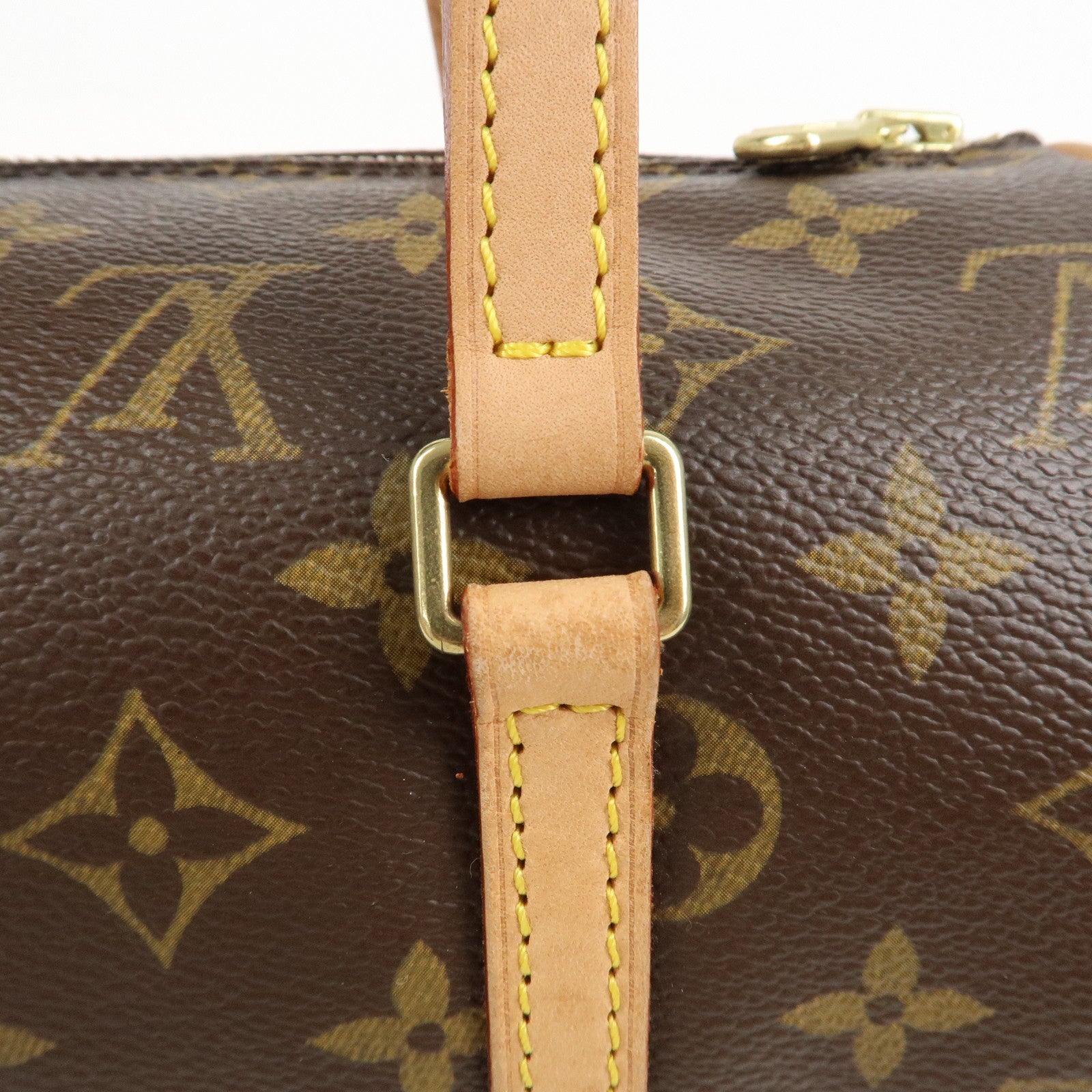 Louis Vuitton Monogram Papillon 26 Hand Bag New Style Brown M51386 Used