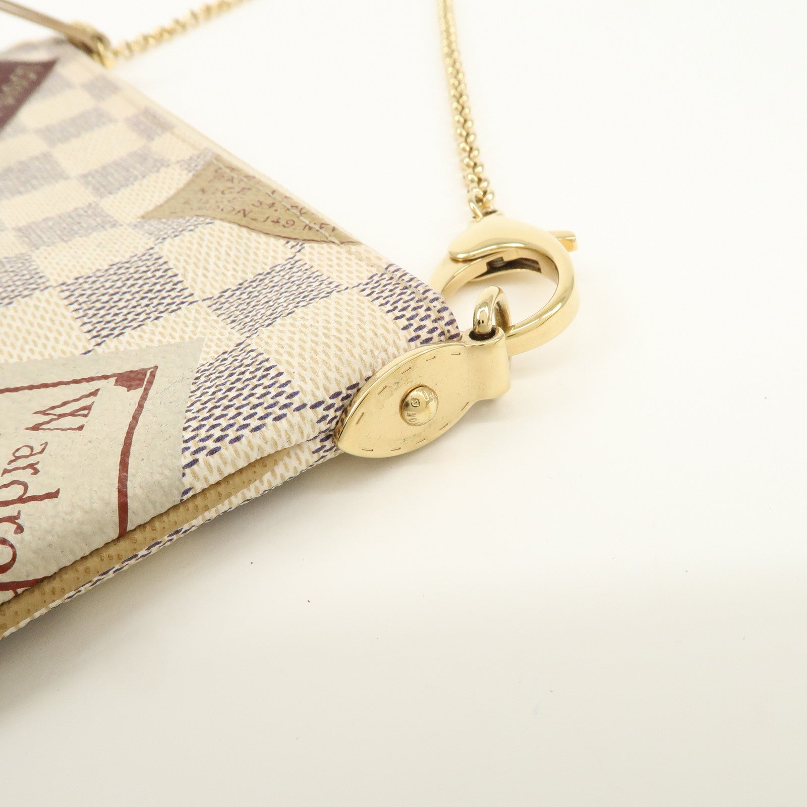 Louis Vuitton Damier Azur Travel Colletion Pochette Milla N63078