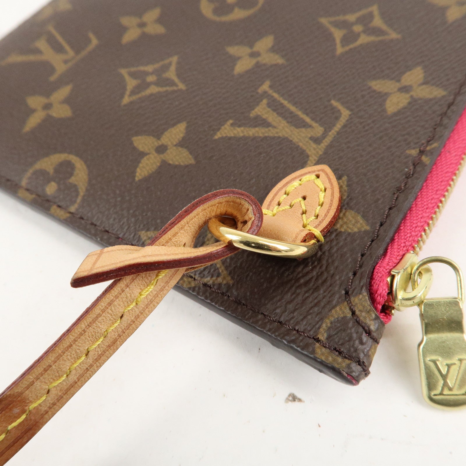 Louis Vuitton Monogram Pouch for Neverfull MM Brown Used