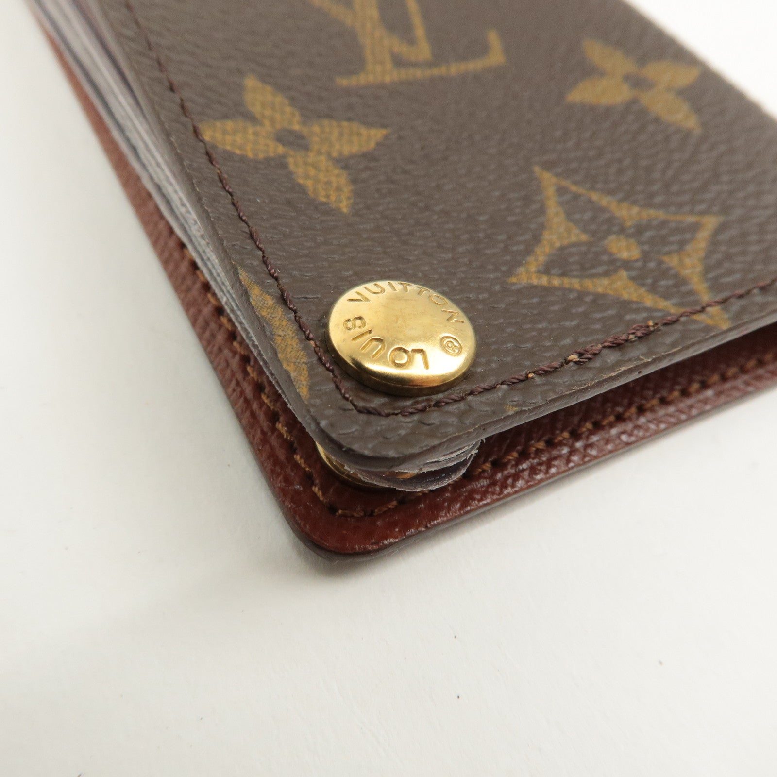 Louis Vuitton Monogram Porte Cartes Credit Pression Brown M60937