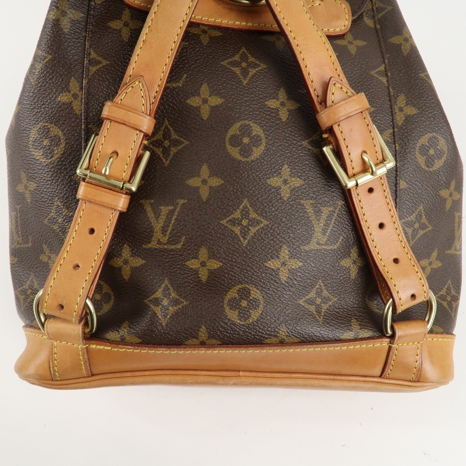 Louis Vuitton Monogram Montsouris MM Back Pack Bag M51136 Used