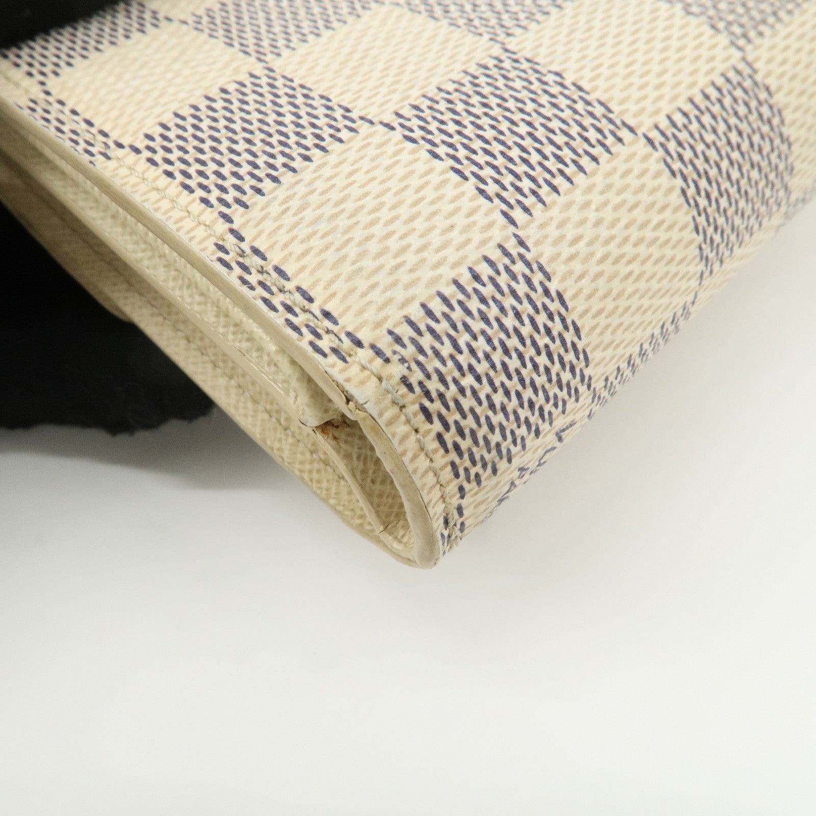 Louis Vuitton Damier Azur Portefeuille Joy Tri-fold Wallet N60030 Used