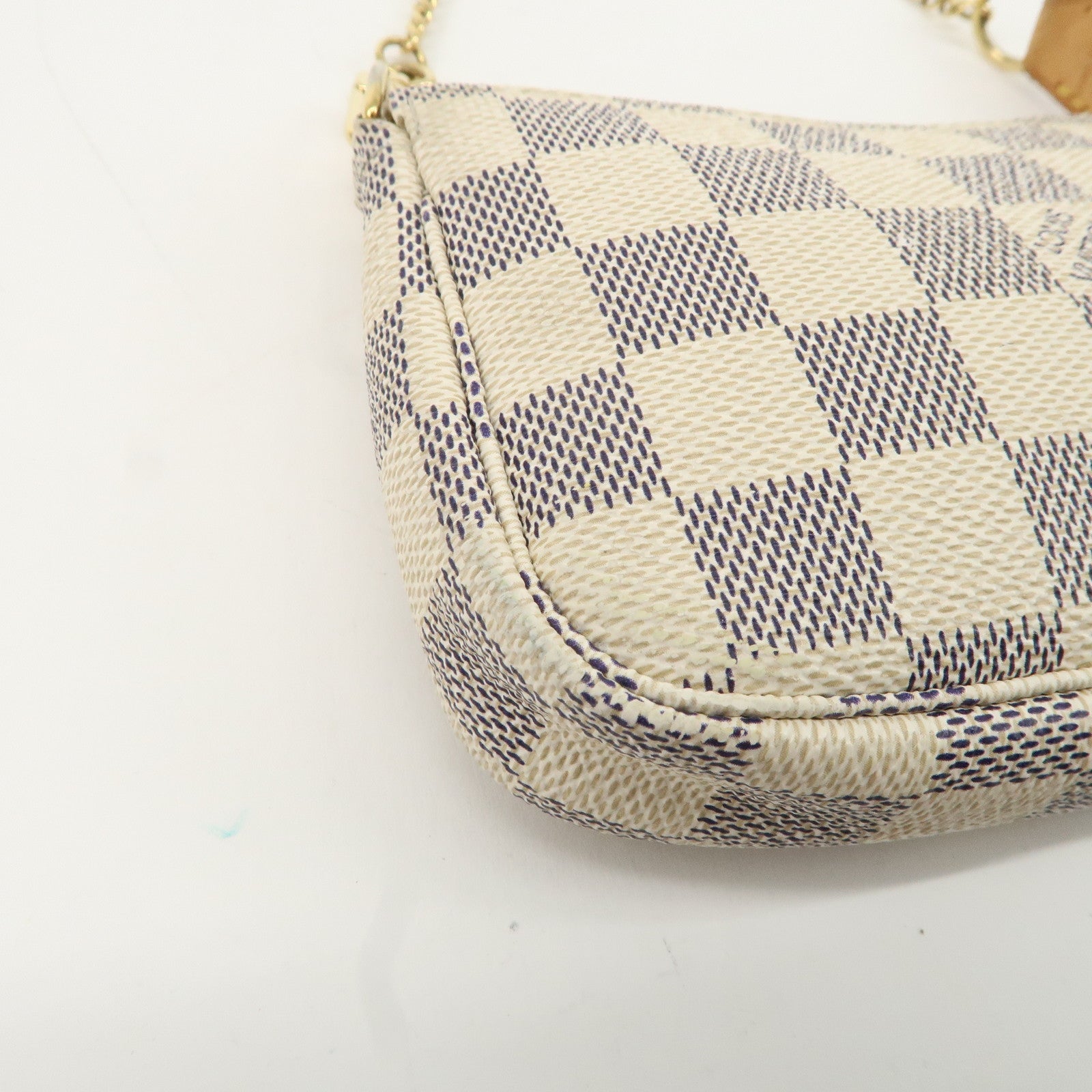 Louis Vuitton Damier Azur Mini Pochette Accessoires Pouch N58010 Used