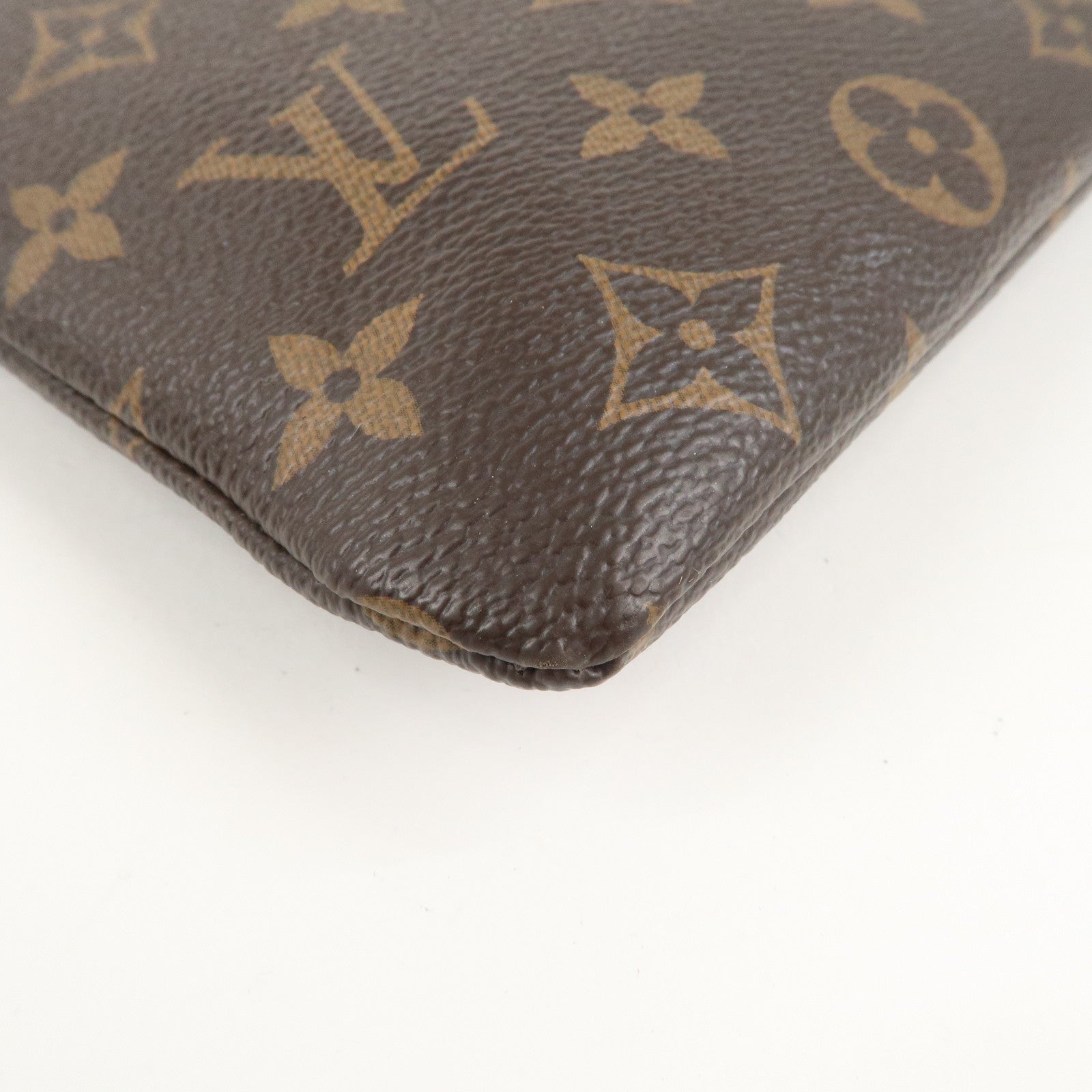 Louis Vuitton Monogram Daily Pouch Clutch Bag Noir Brown M62048