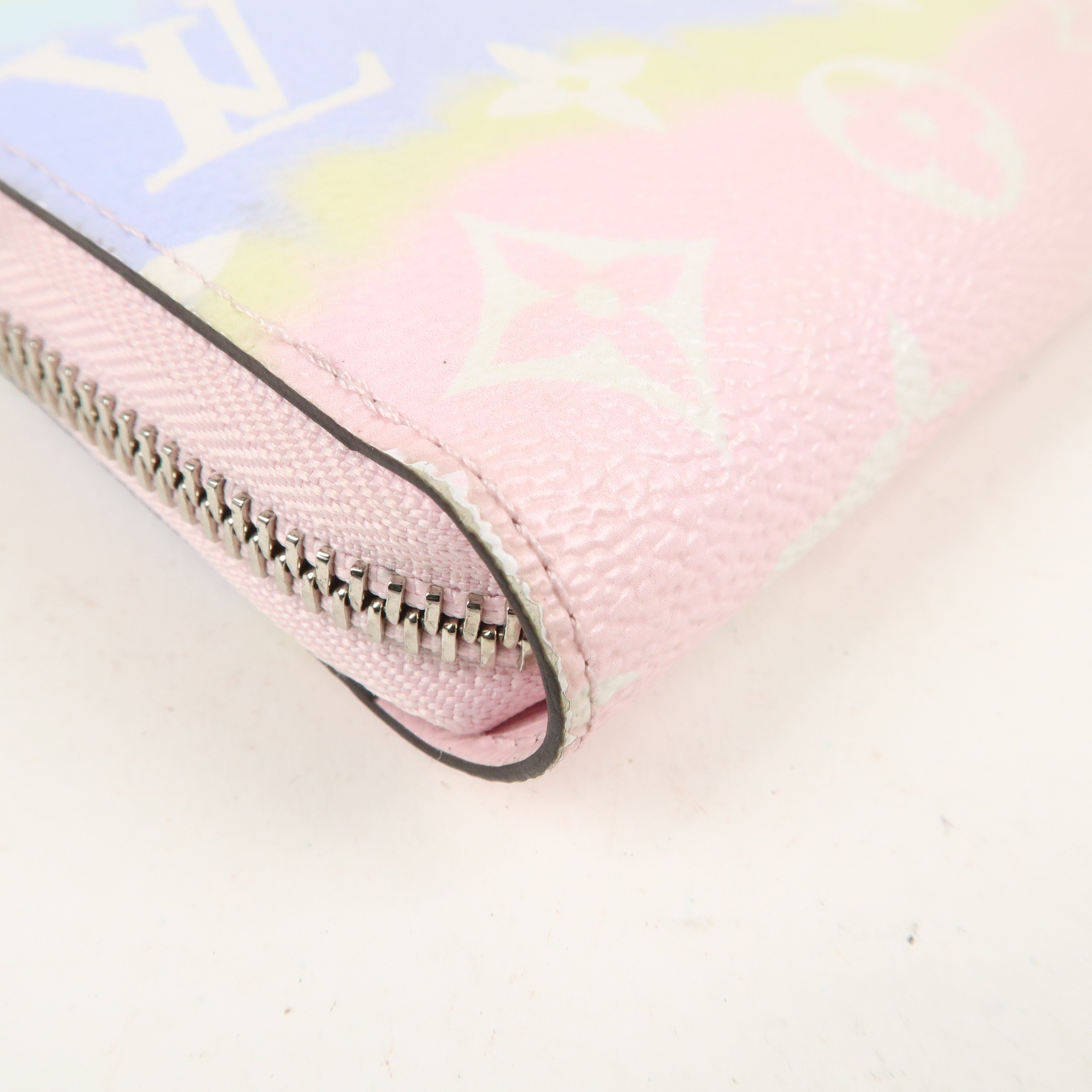 Louis Vuitton Monogram Escal Zippy Wallet Pastel Pink M69100