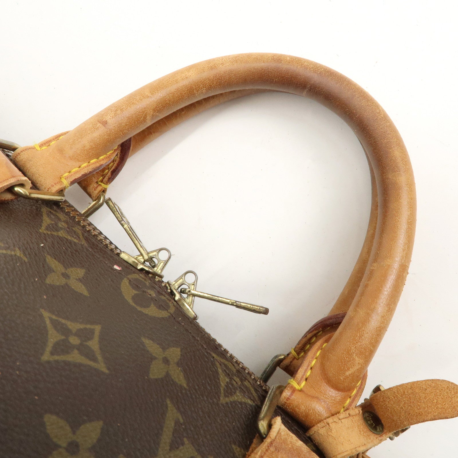 Louis Vuitton Monogram Keep All 50 Boston Bag Brown M41426 Used