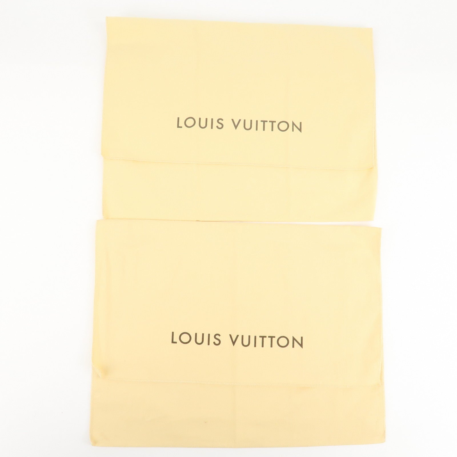 Louis Vuitton Set Of 10 Dust Bag Flap Style Beige Used