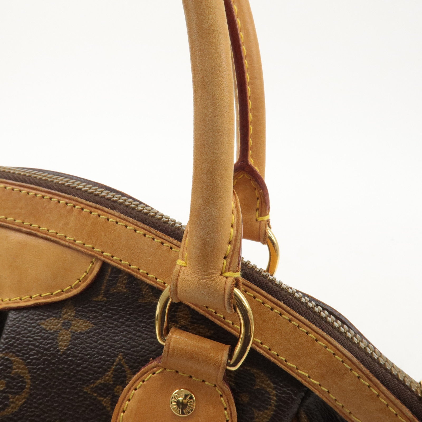 Louis Vuitton Monogram Tivoli PM Hand Bag Brown M40143