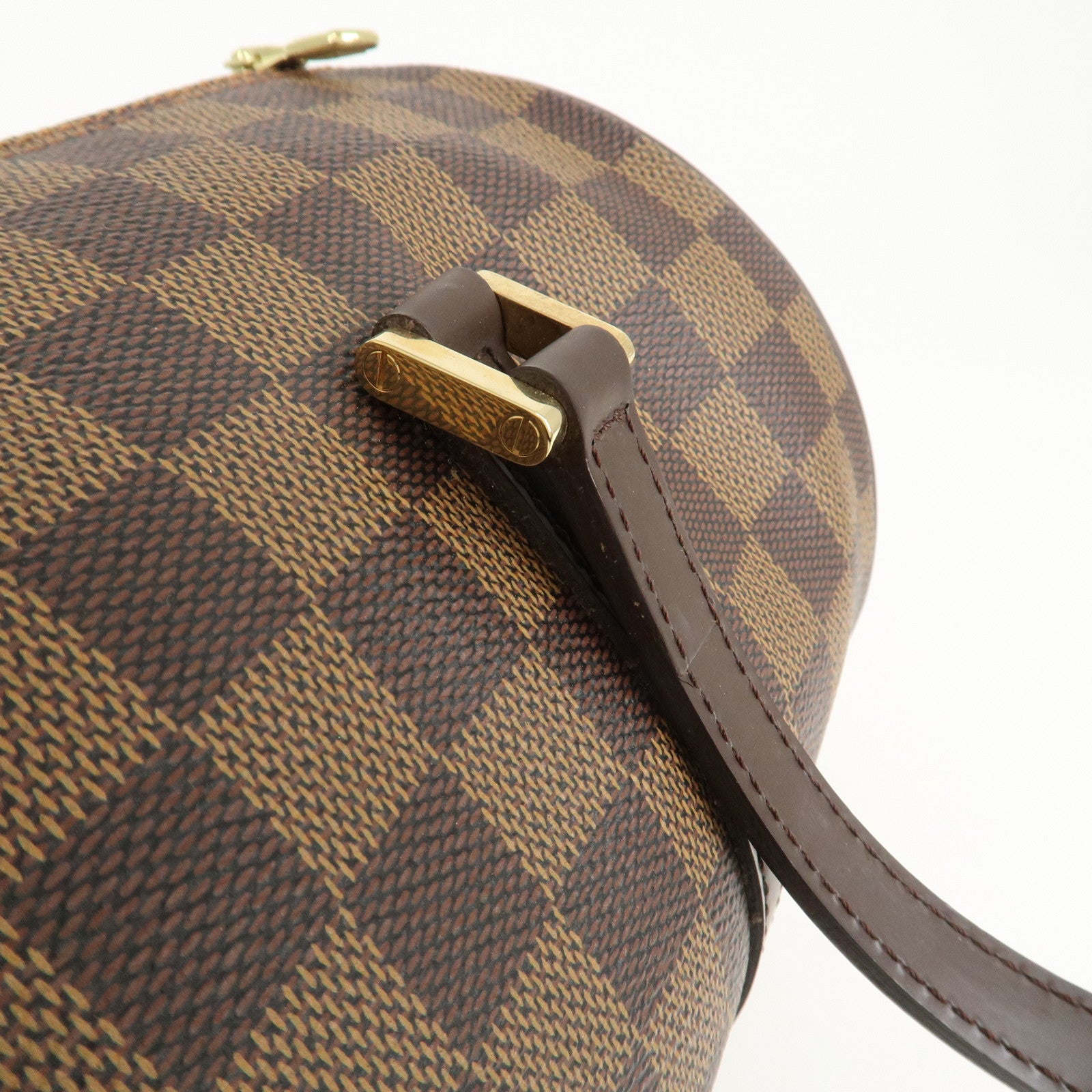 Louis Vuitton Damier Ebene Papillon 30 Hand Bag Brown N51303 Used