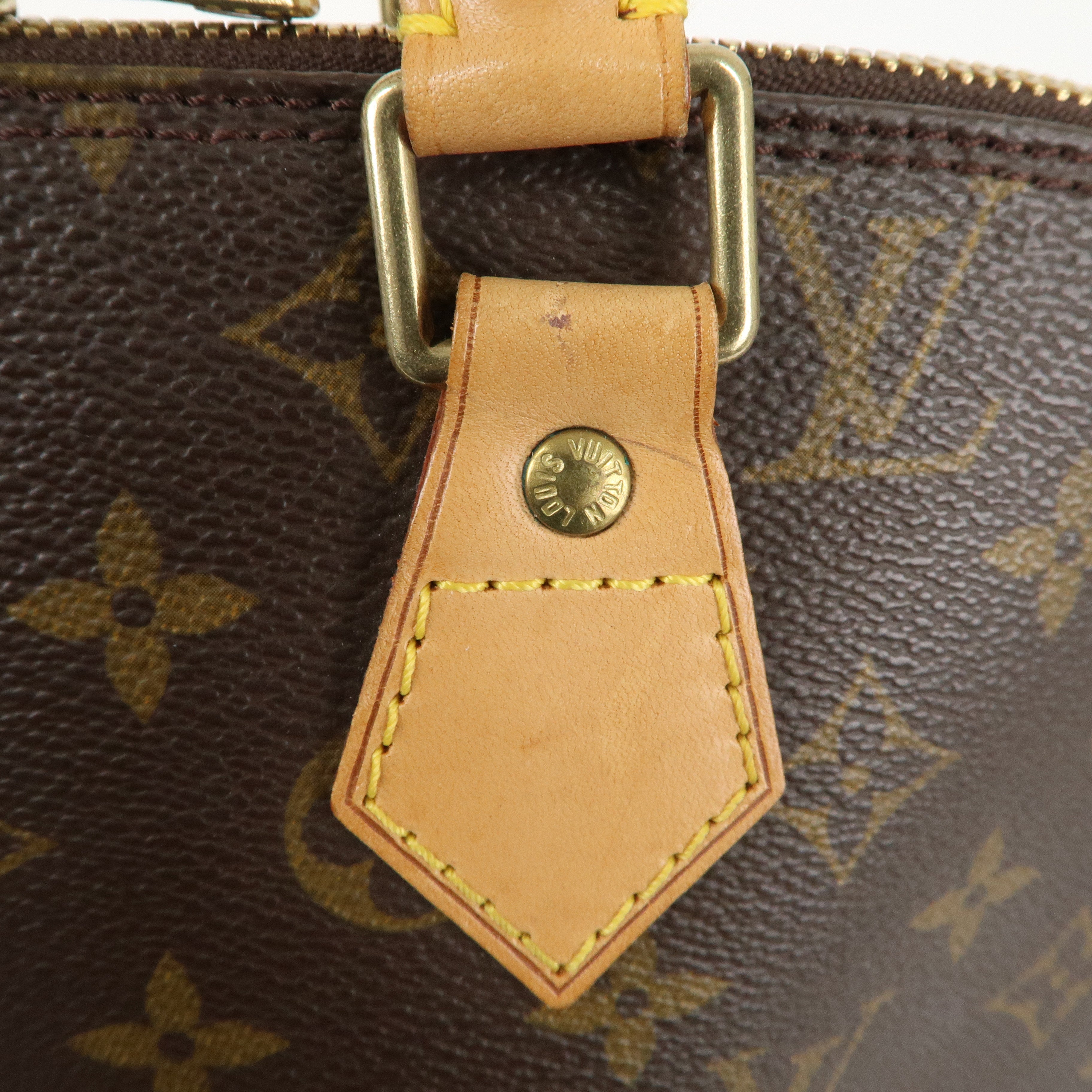 Louis Vuitton Monogram Alma Hand Bag Brown M51130