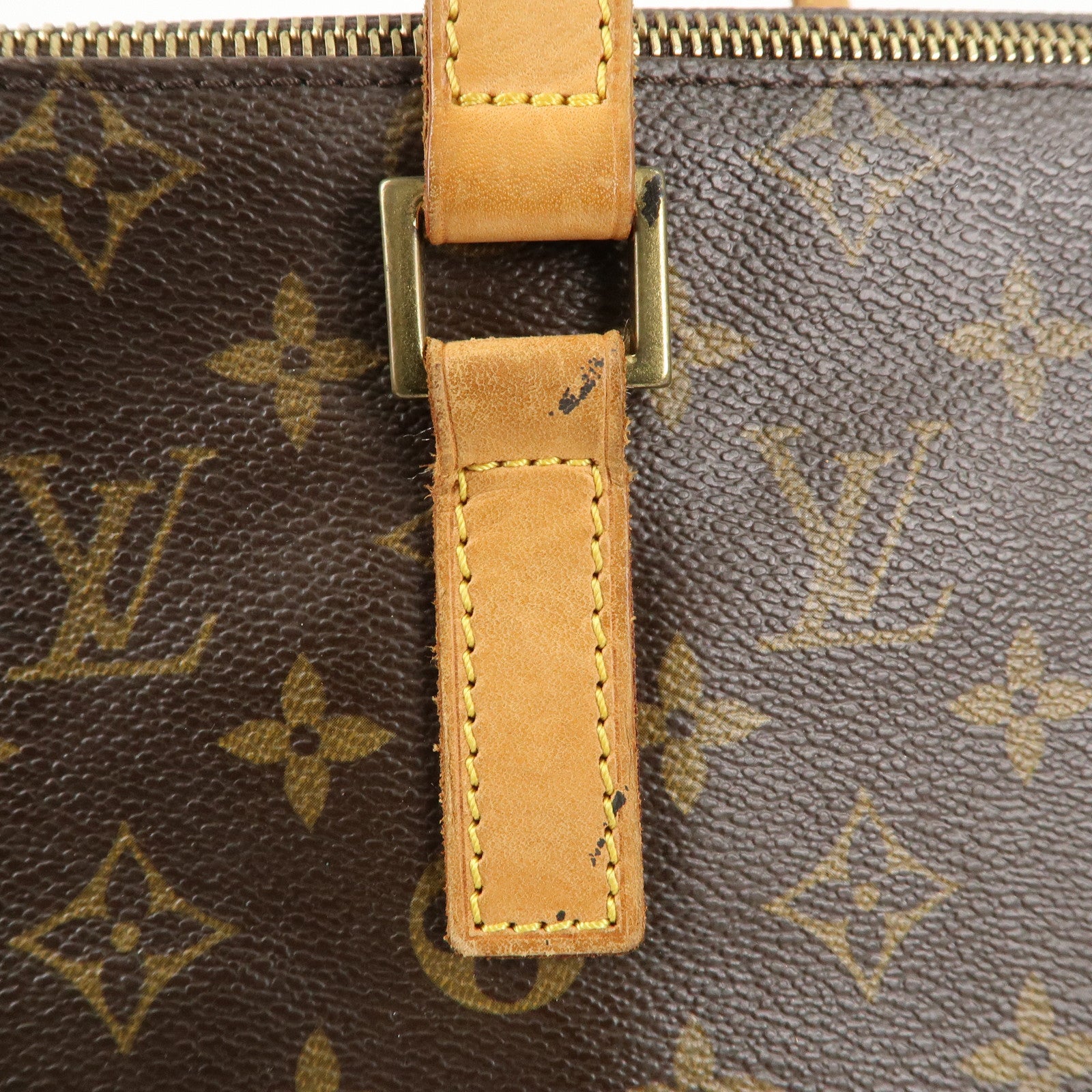 Louis Vuitton Monogram Cabas Mezzo Tote Bag Brown M51151