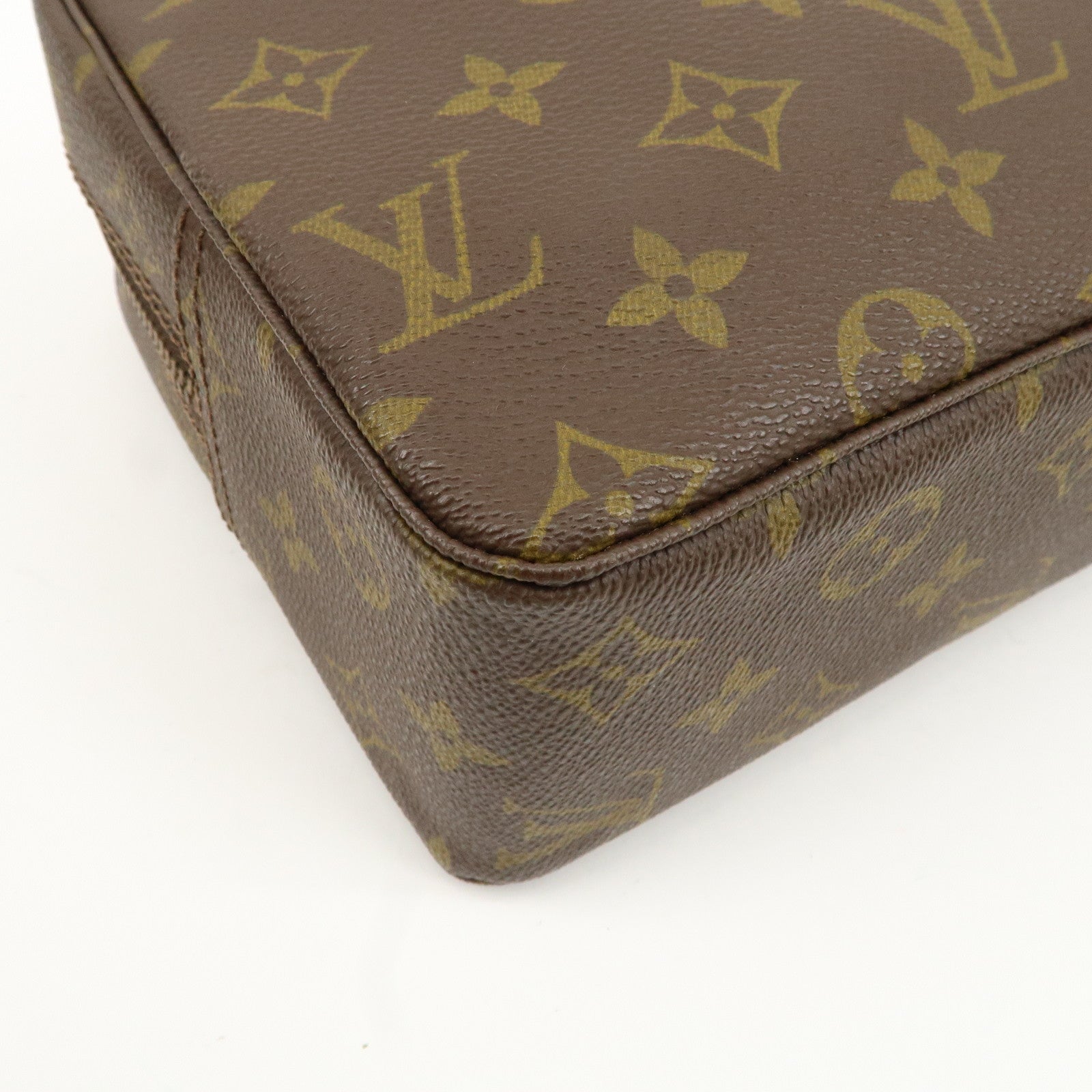 Louis Vuitton Monogram Trousse Toilette 28 Pouch Brown M47522 Used