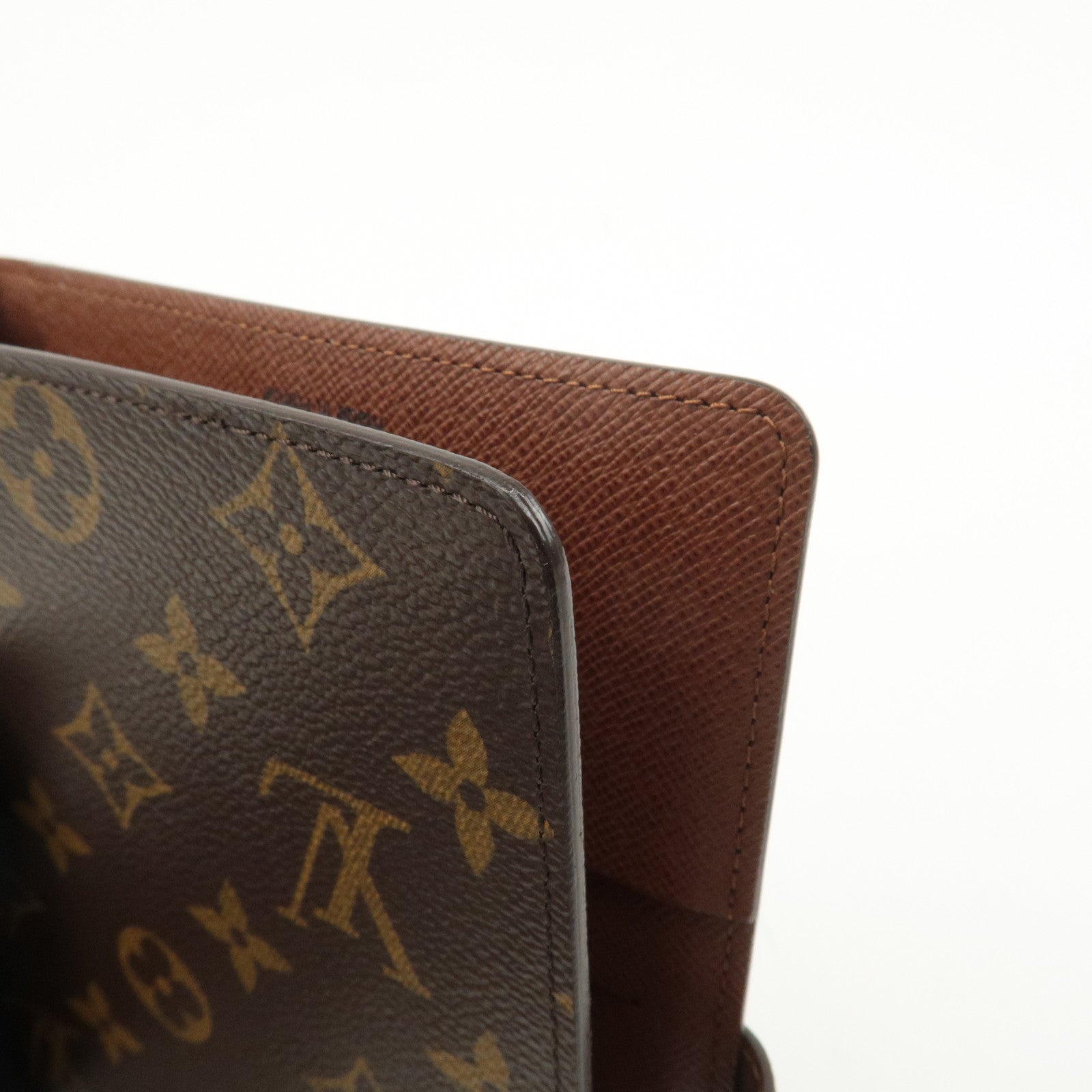 Louis Vuitton Monogram Agenda MM Planner Cover Brown R20105