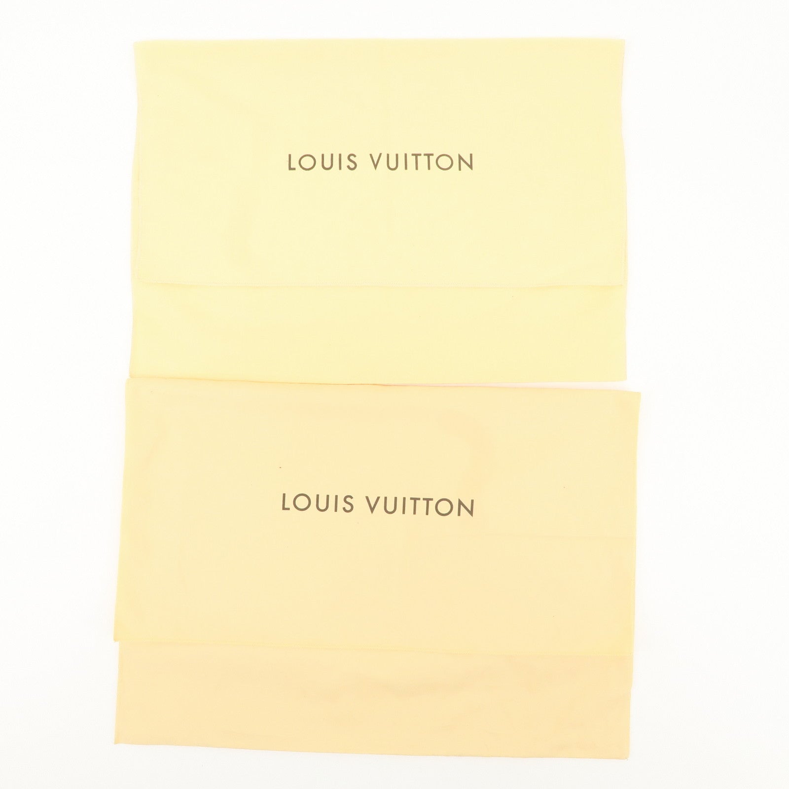 Louis Vuitton Set of 10 Dust Bag Flap Style Beige Brown Used