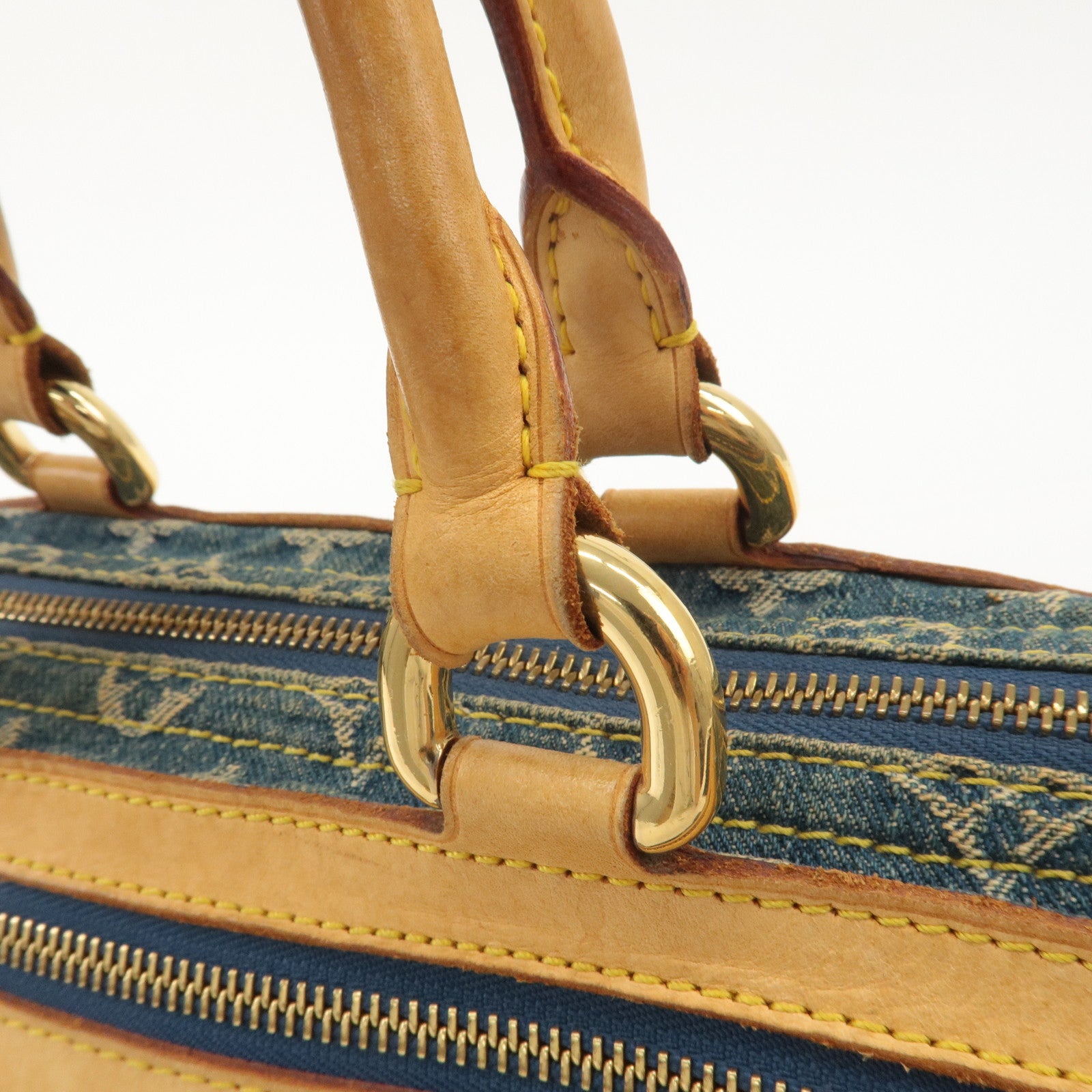 Louis Vuitton Monogram Denim Neo Speedy Boston Bag Blue M95019