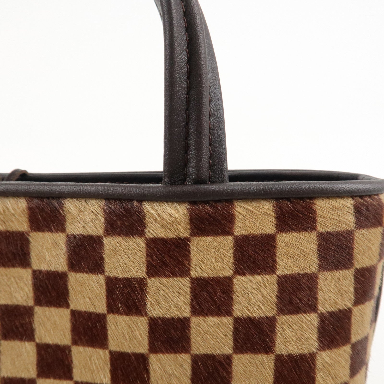 Louis Vuitton Damier Sauvage Impala Hand Bag Beige Brown M92133 Used