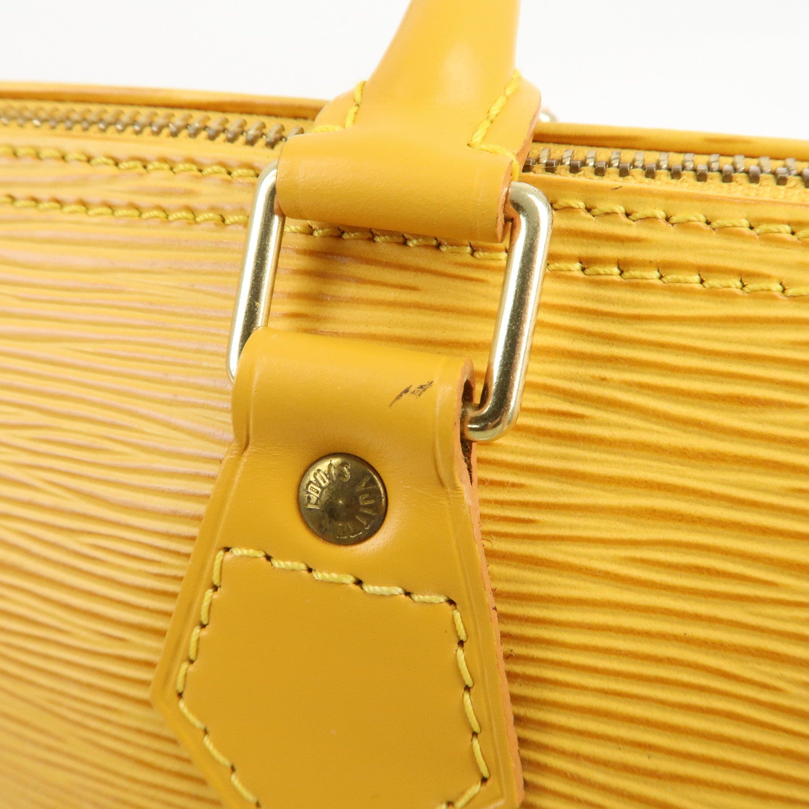 Louis Vuitton Epi Speedy 25 Boston Bag Hand Bag Yellow M43019 Used