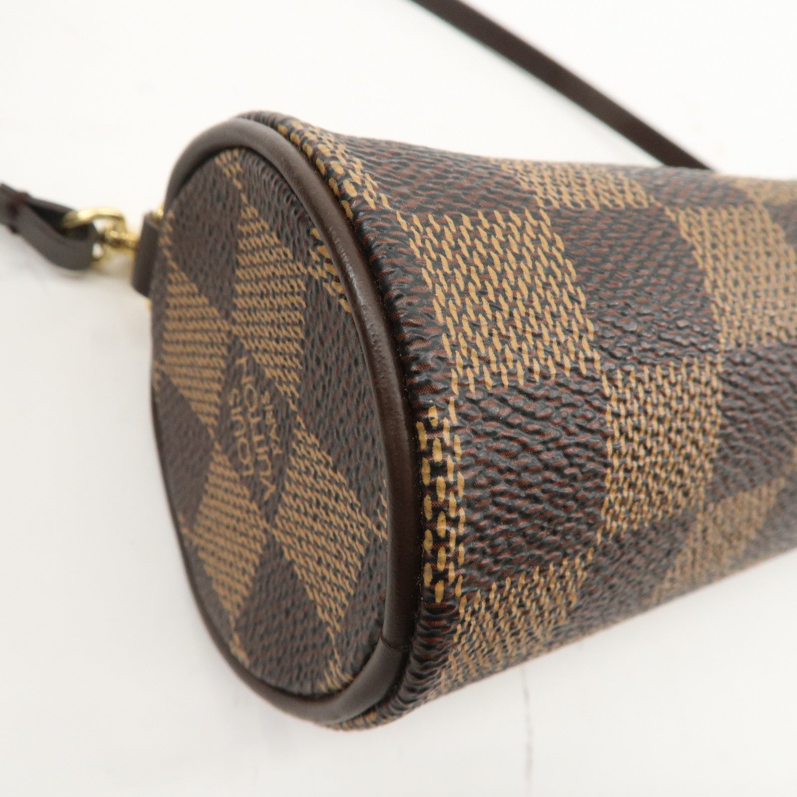 Louis Vuitton Damier Mini Pouch for Papillon Bag Brown Used