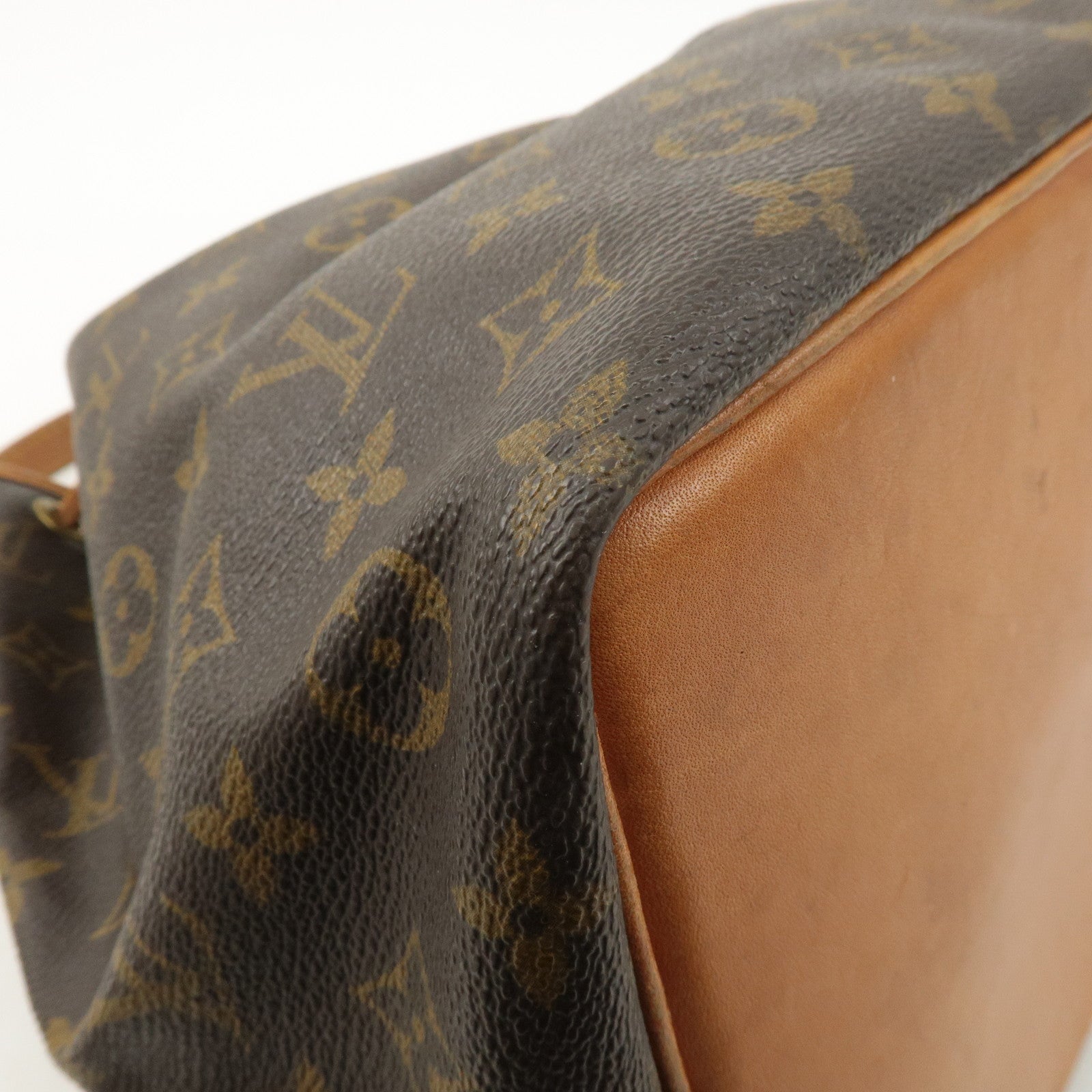 Louis Vuitton Monogram Petit Noe Shoulder Bag Brown M42226