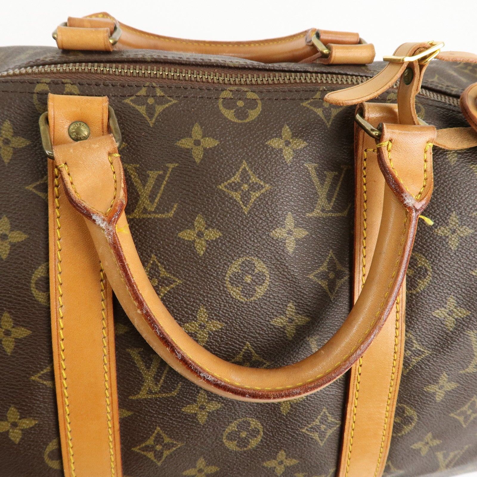 Louis Vuitton Monogram Keep All 50 Bag Boston Bag Brown M41426 Used