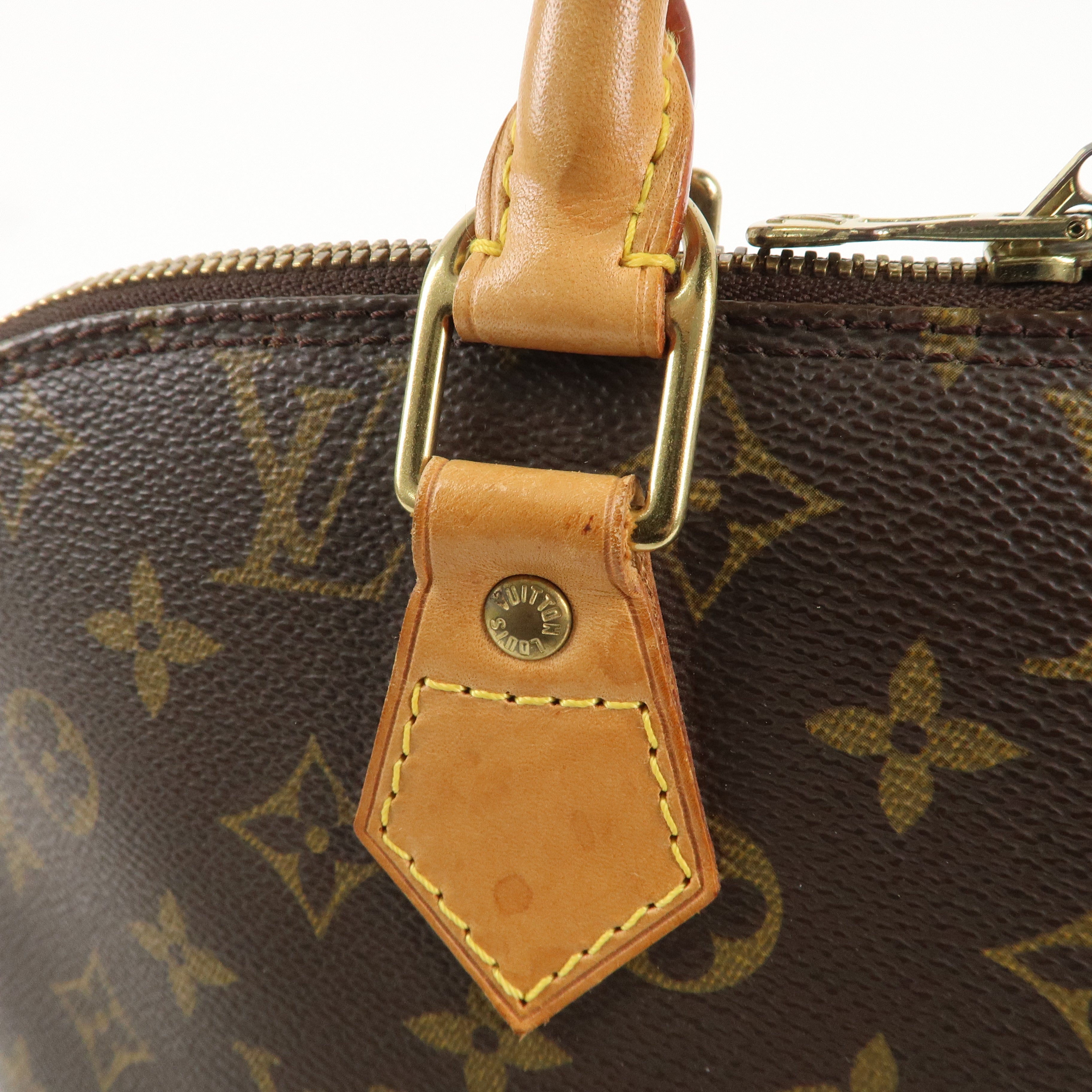 Louis Vuitton Monogram Alma Hand Bag Brown M51130