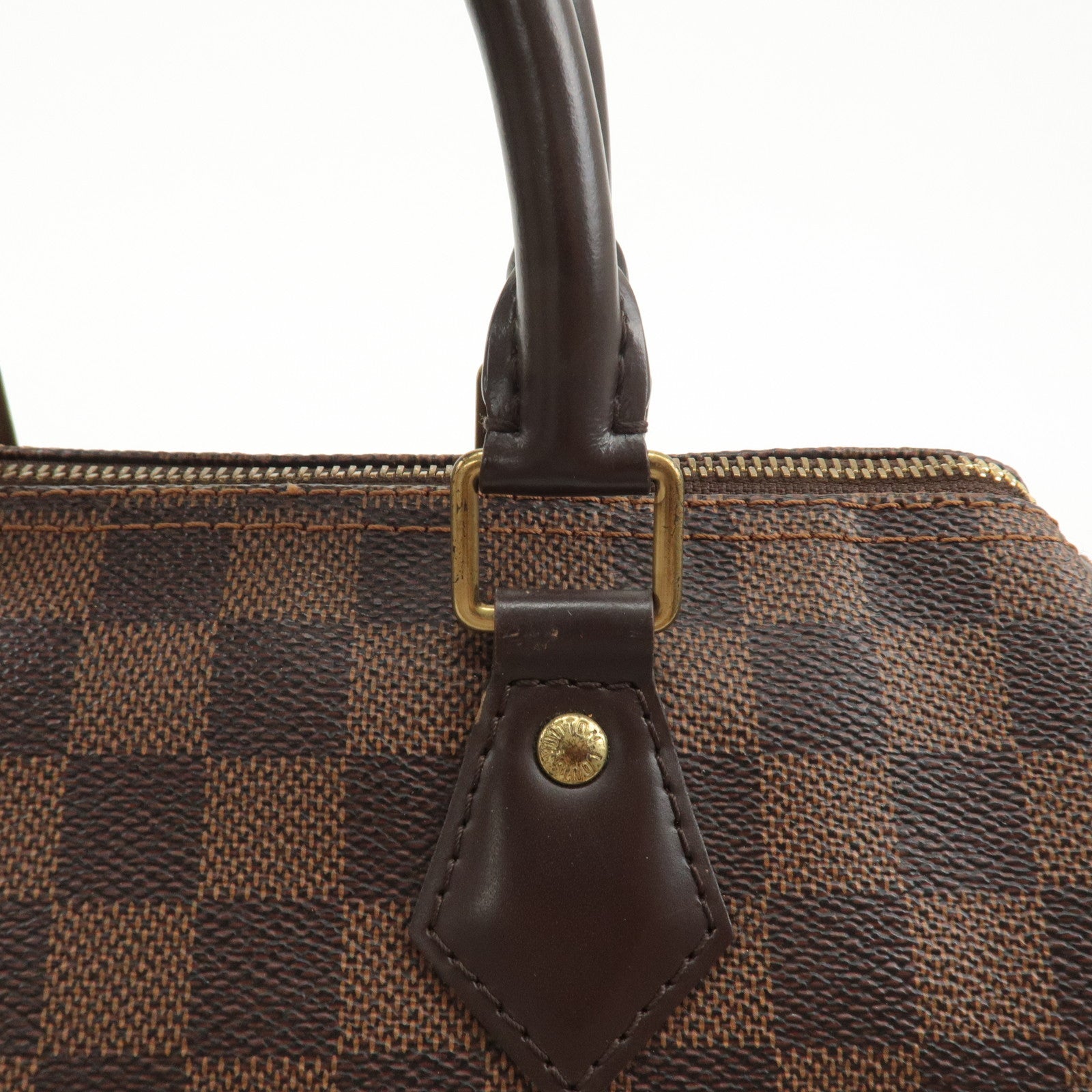 Louis Vuitton Damier Ebene Speedy 25 Hand Bag Boston Bag N41532