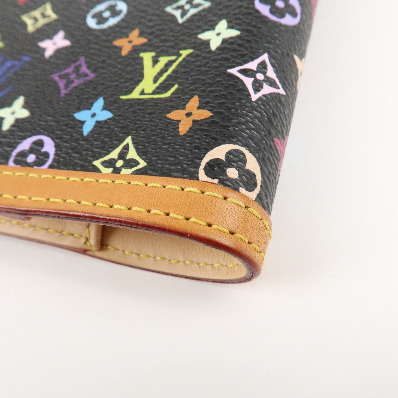 Louis Vuitton Monogram Multi Color Agenda PM Planner Cover R20895 Used