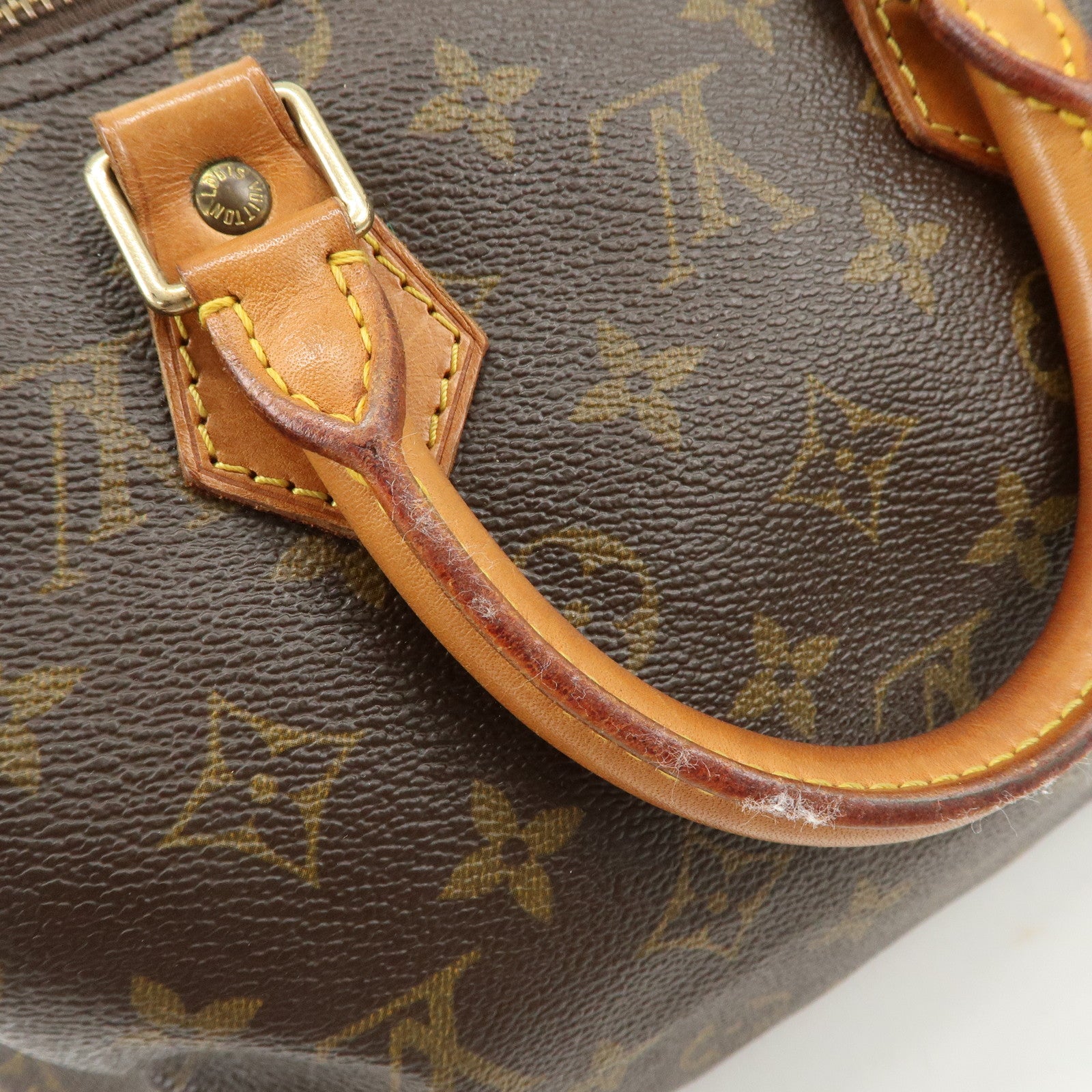 Louis Vuitton Monogram Speedy 25 Hand Bag Boston Bag M41528