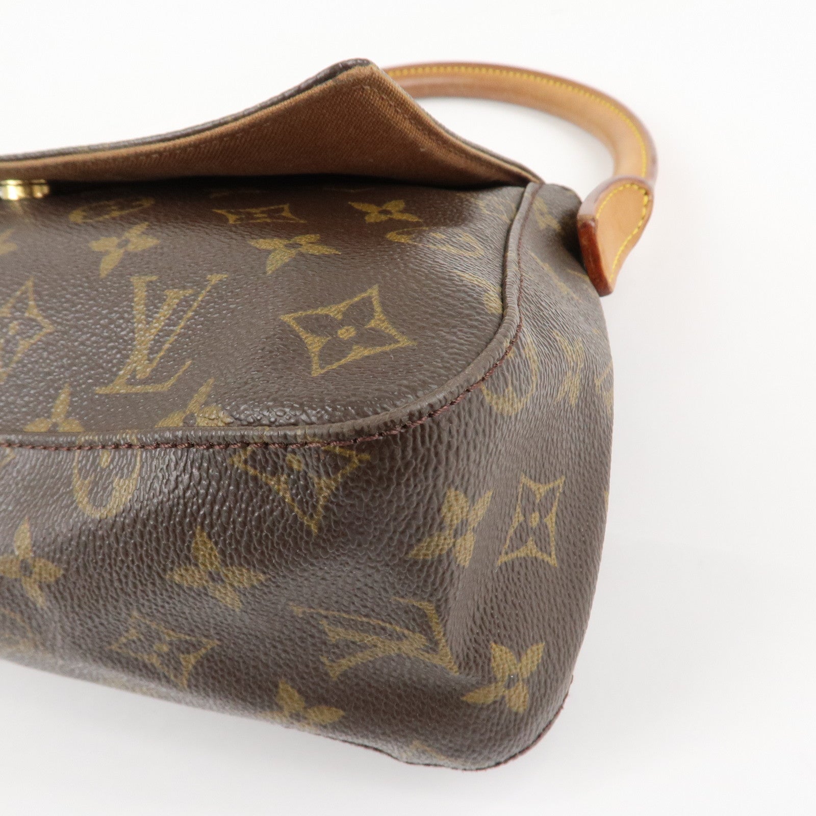 Louis Vuitton Monogram Mini Looping Shoulder Bag Hand Bag M51147 Used