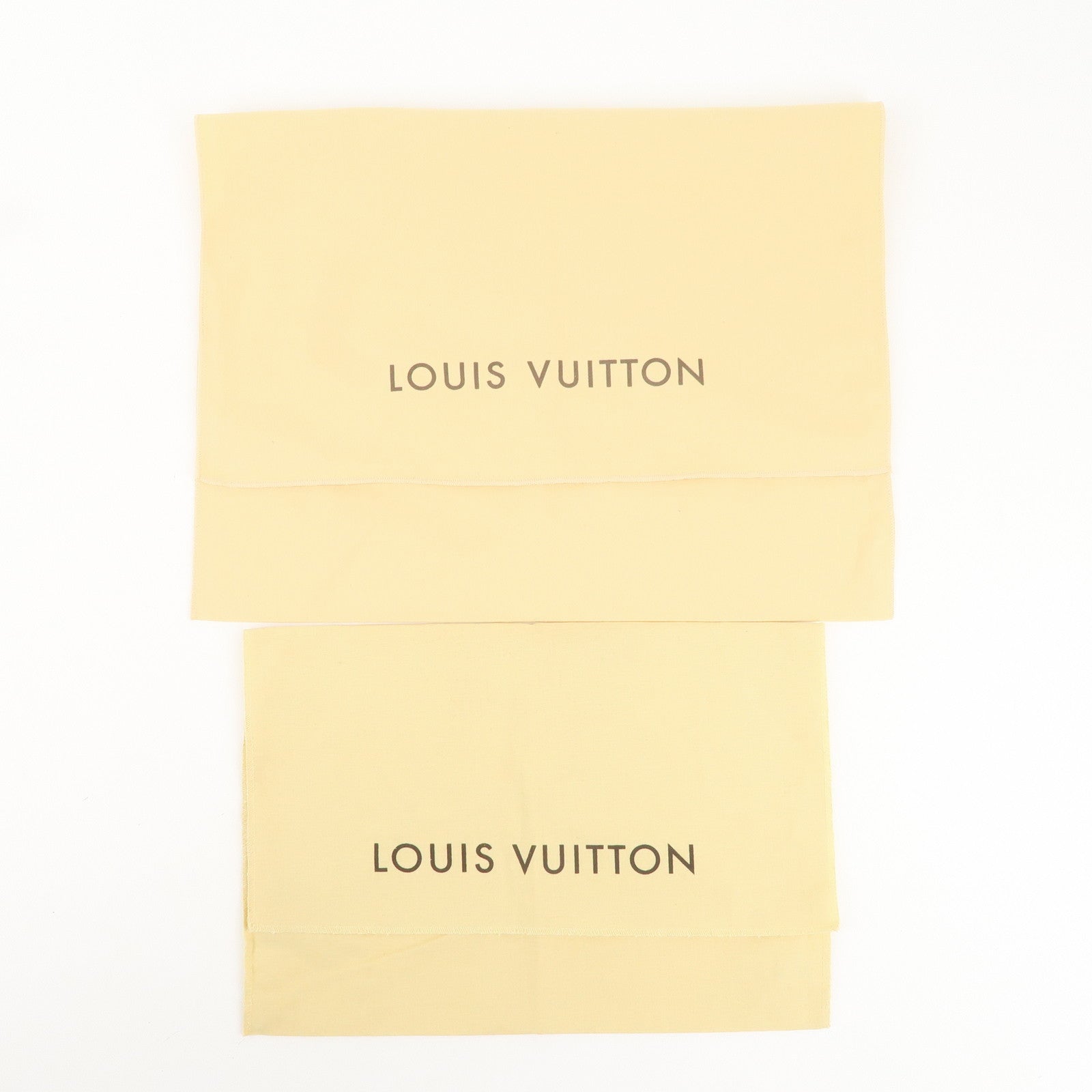 Louis Vuitton Set of 12 Storage Bag Dust Bag Flap Type Beige