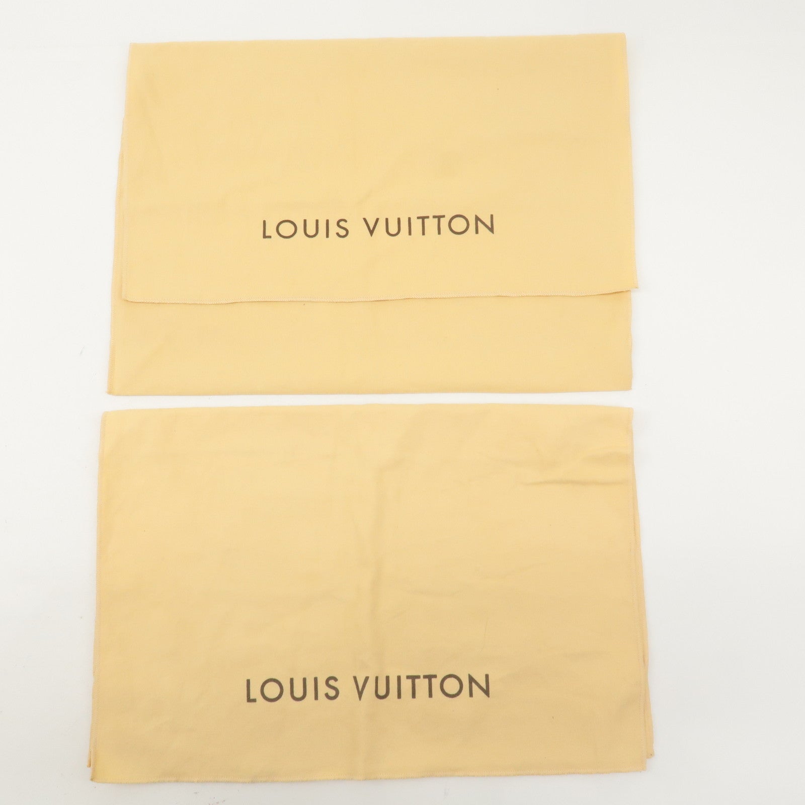 Louis Vuitton Set of 10 Dust Bag Storage Bag Flap Beige