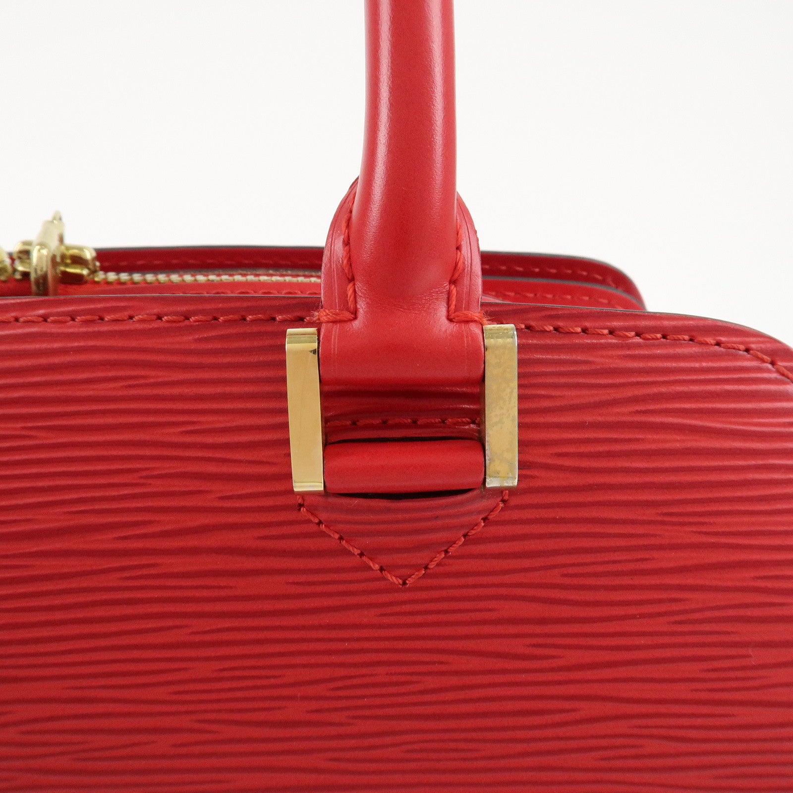 Louis Vuitton Epi Pont Neuf Hand Bag Castilian Red M52057