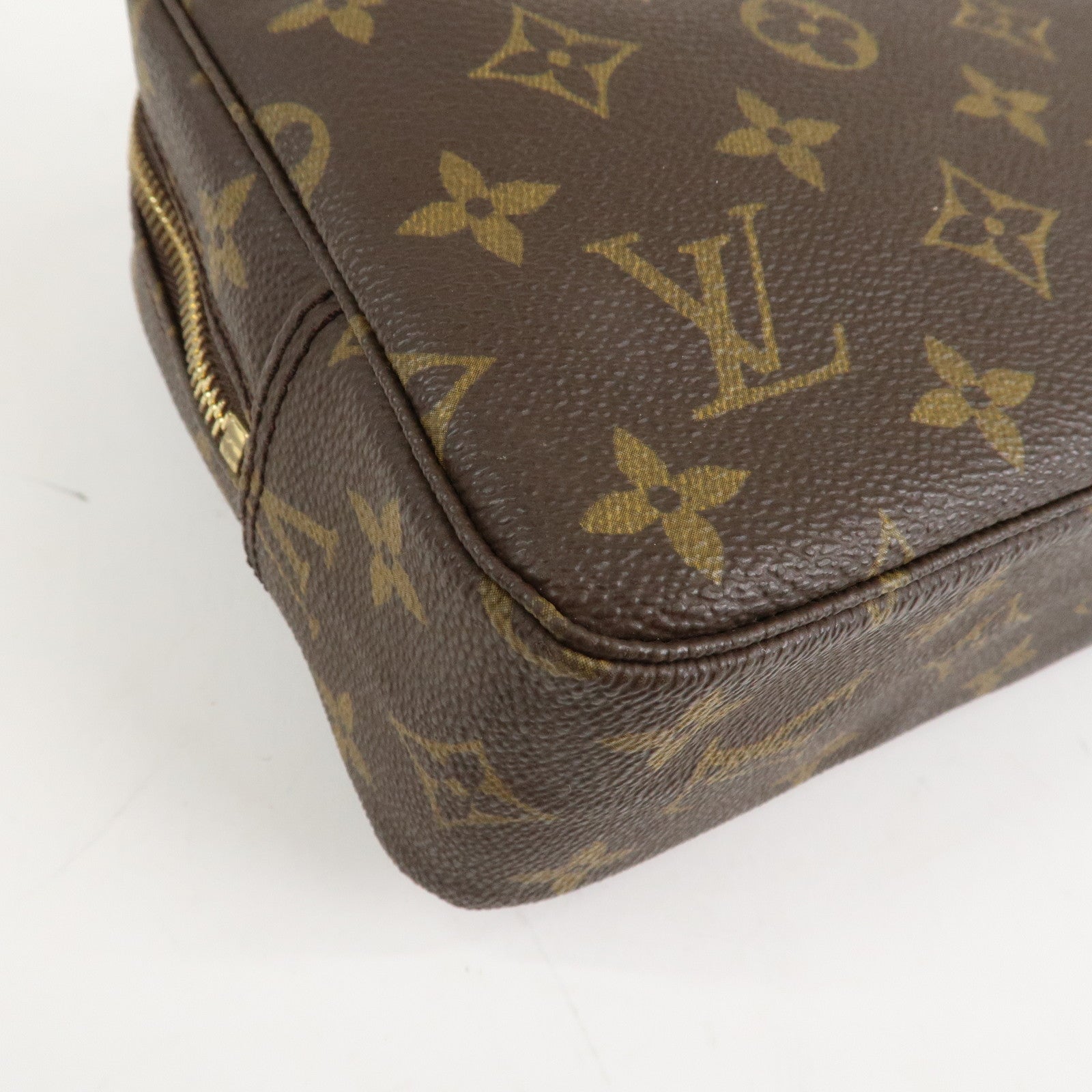 Louis Vuitton Monogram Trousse Toilette 23 Pouch Brown M47524 Used