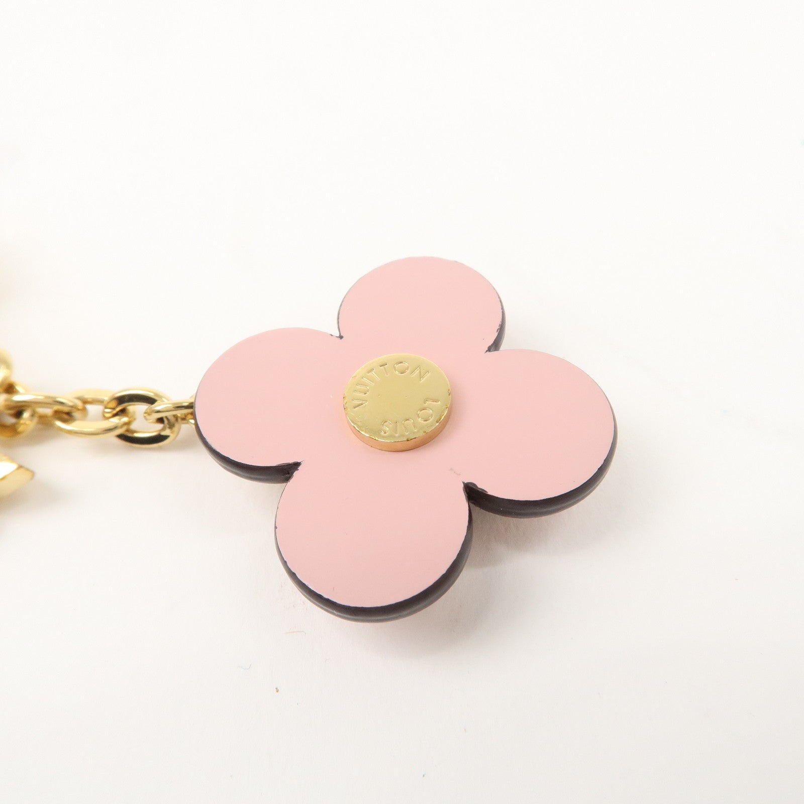 Louis Vuitton Key Chain Blooming Flower BB Bag Charm Pink M63085