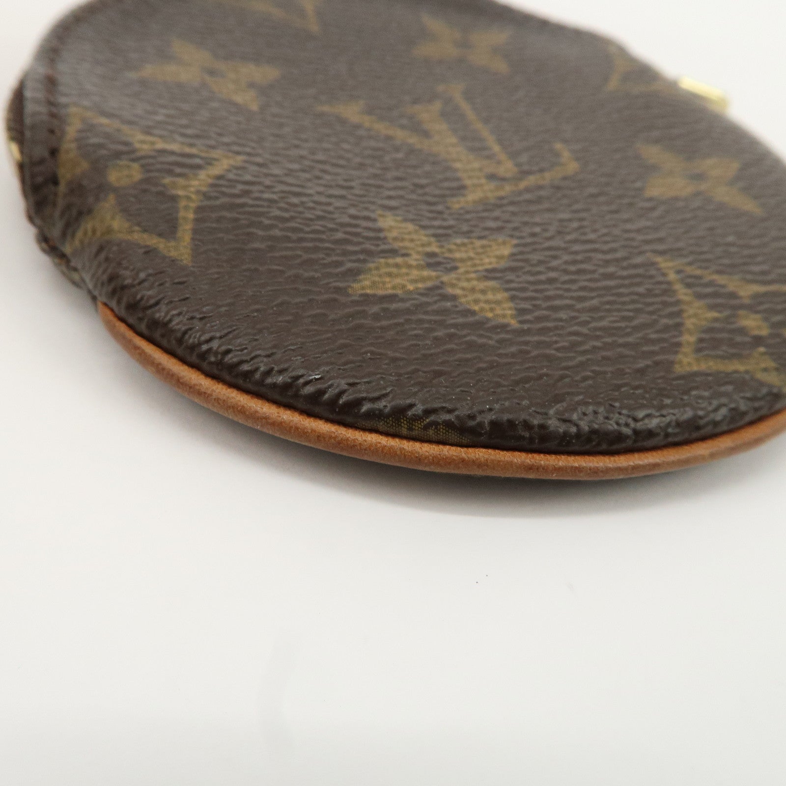 Louis Vuitton Monogram Porte Monnaie Rond Coin Case M61926 Used