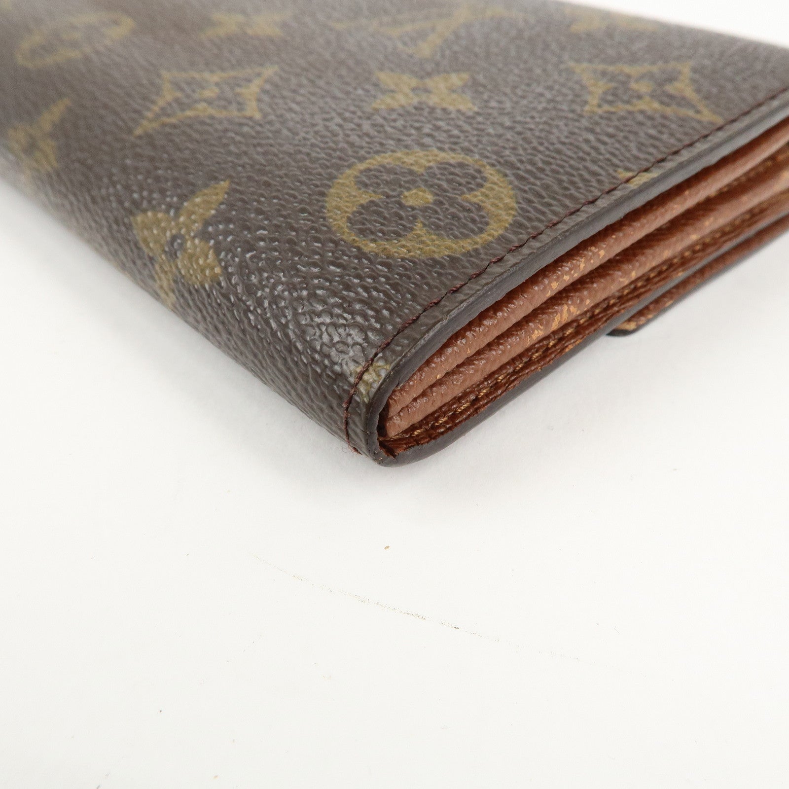 Louis Vuitton Monogram Porte Monnaie Credit Brown M61726 Used