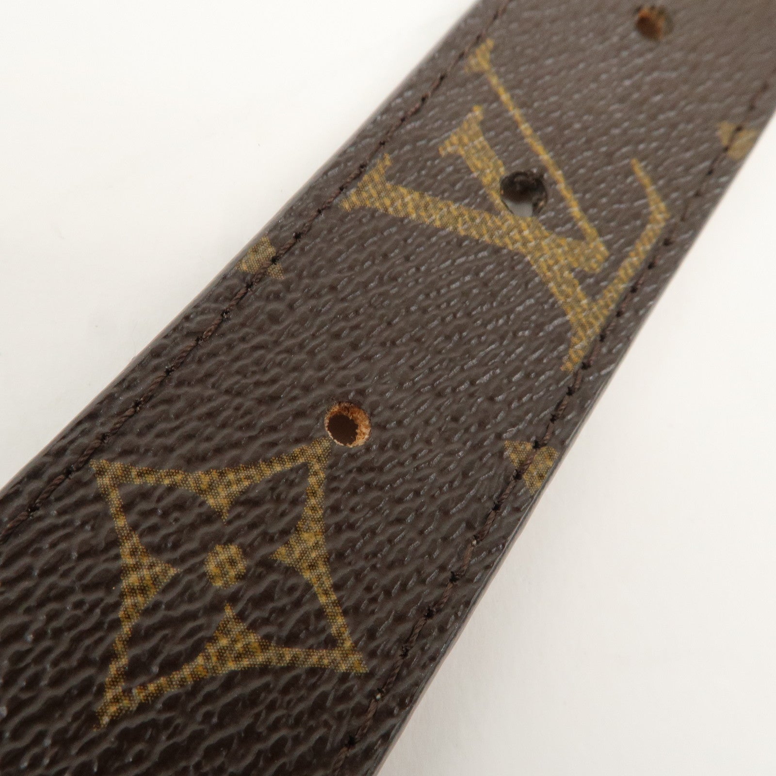 Louis Vuitton Monogram Santule Oval Belt 85/34 M9842 Used