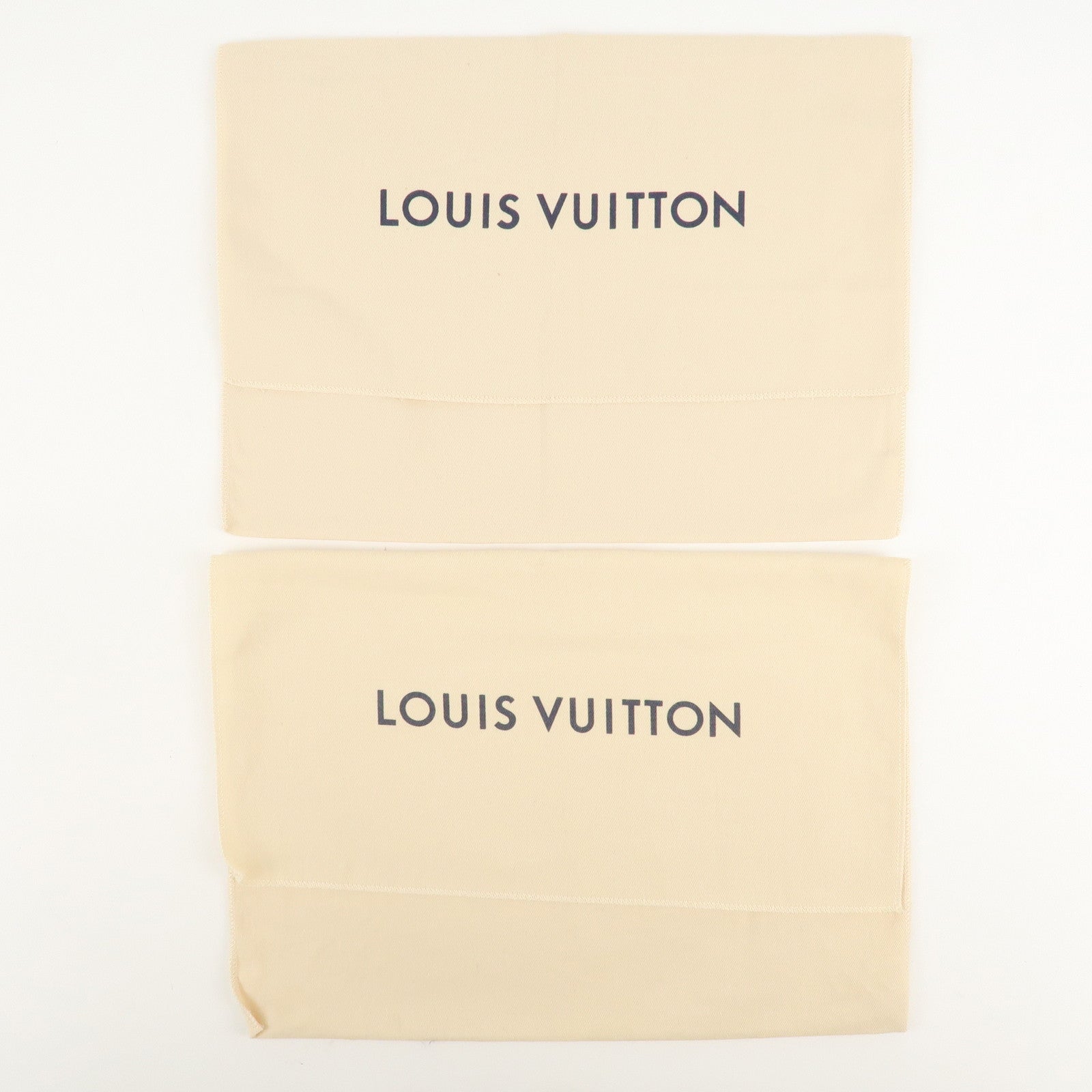 Louis Vuitton Set of 12 Dust Bag Beige Brown Flap Style Used