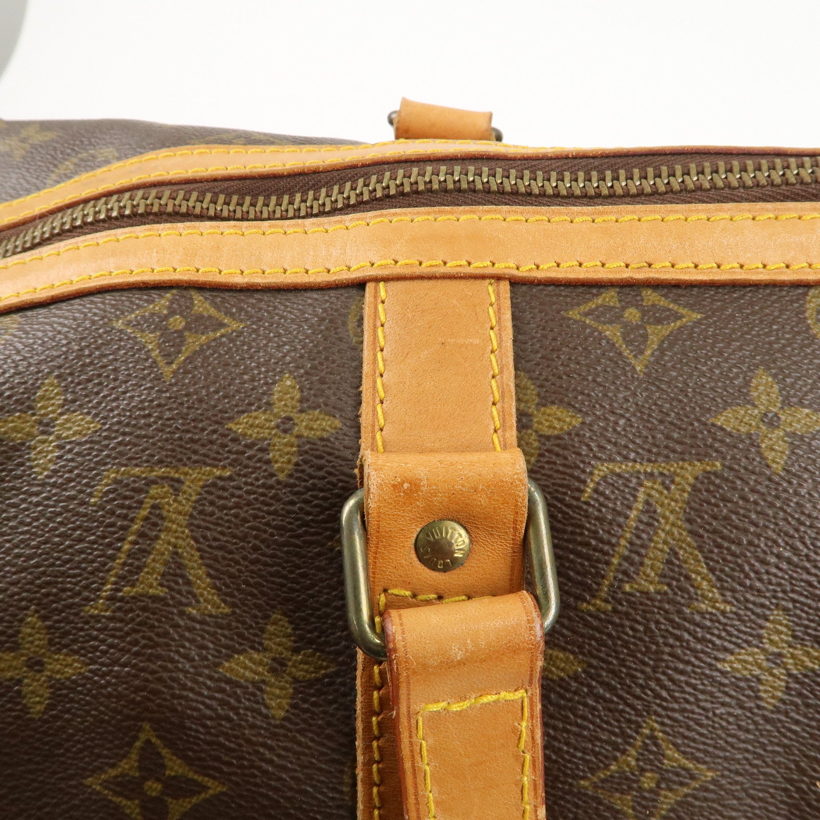 Louis Vuitton Monogram Sac Souple 45 Boston Bag Brown M41624