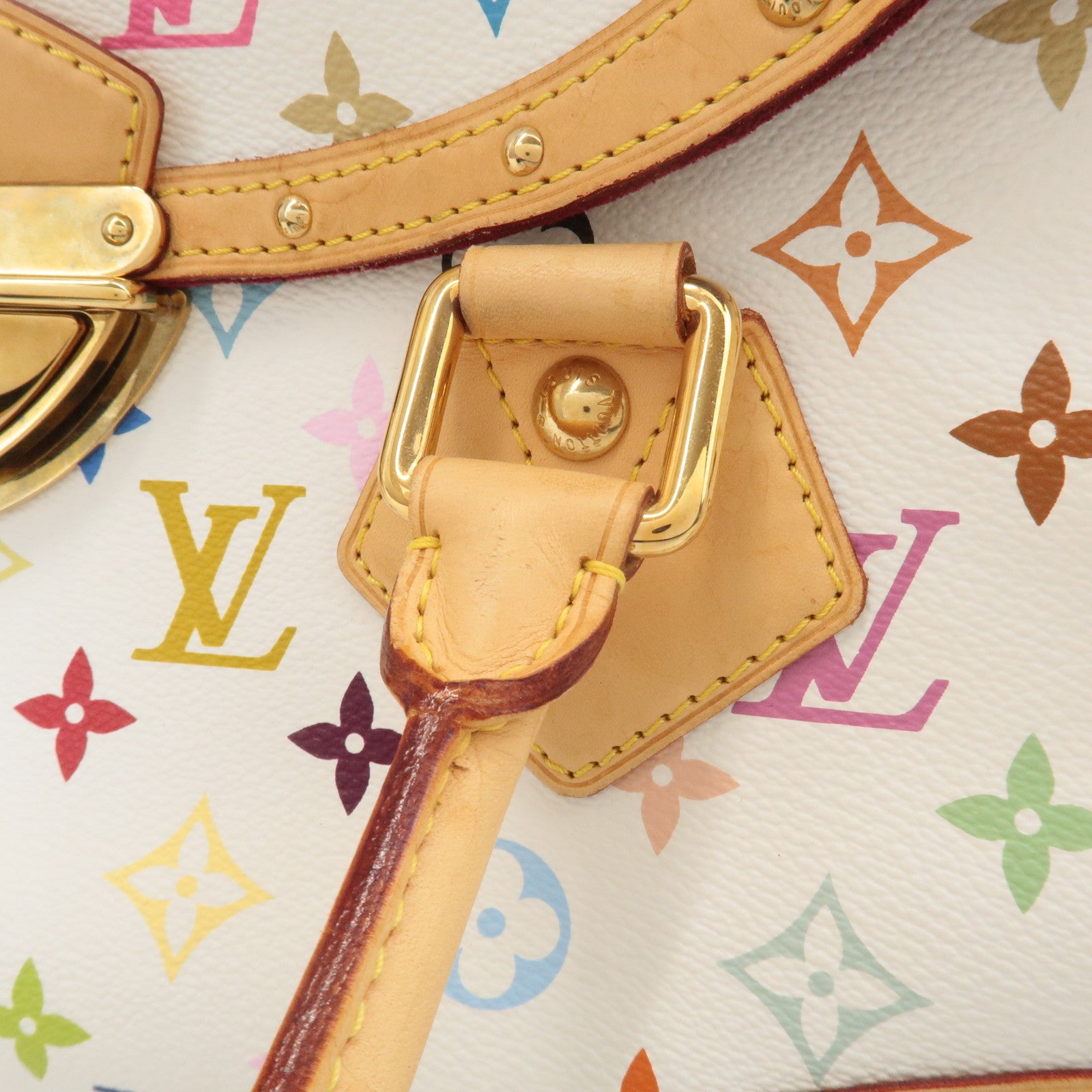 Louis Vuitton Monogram Multicolor Beverly GM Hand Bag Blanc M40201