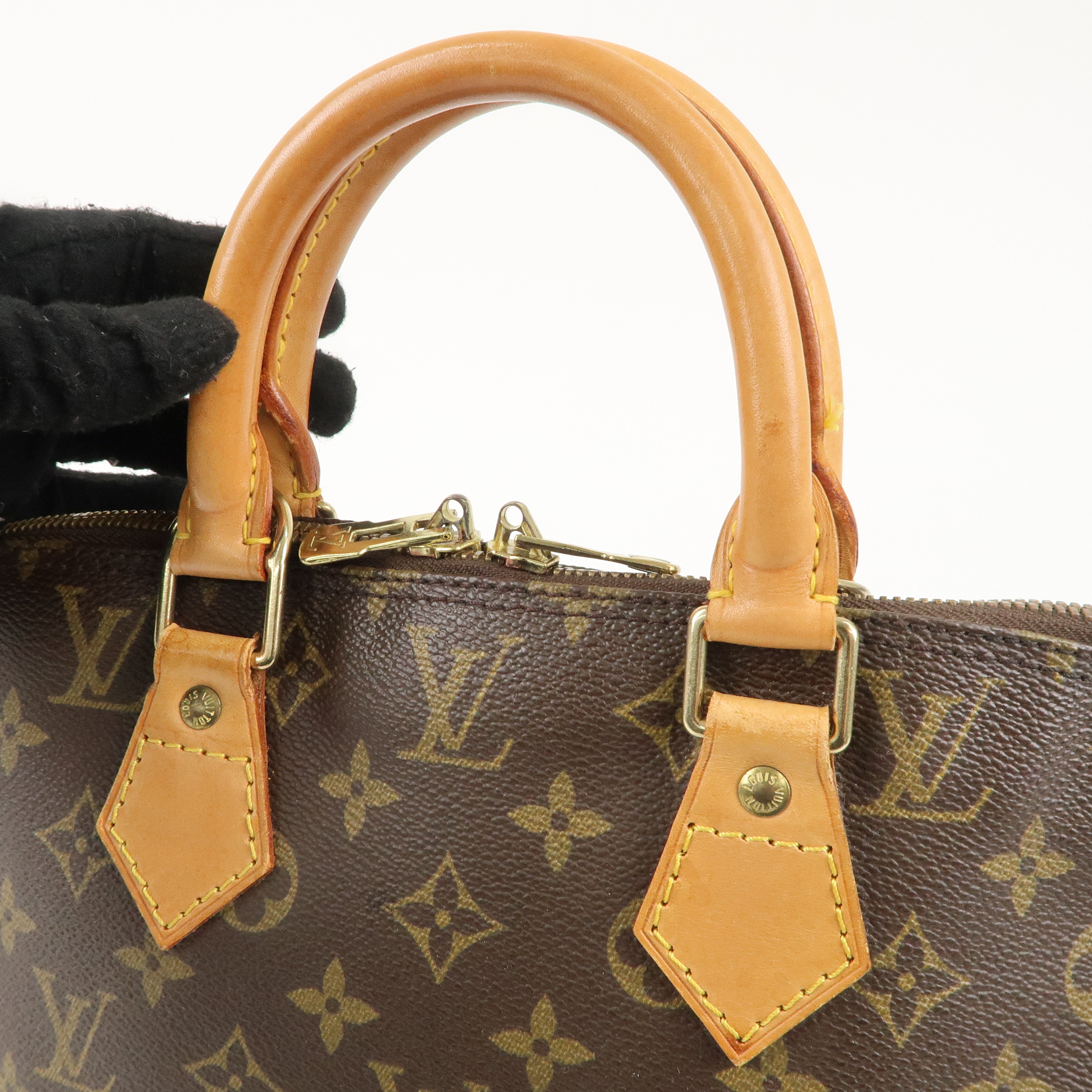 Louis Vuitton Monogram Alma Hand Bag Brown M51130