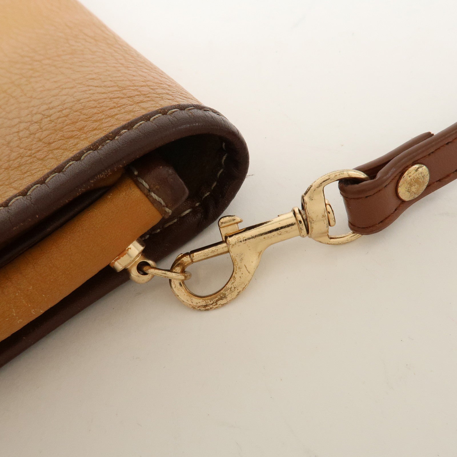 LOEWE Anagram Leather Shoulder Bag Brown